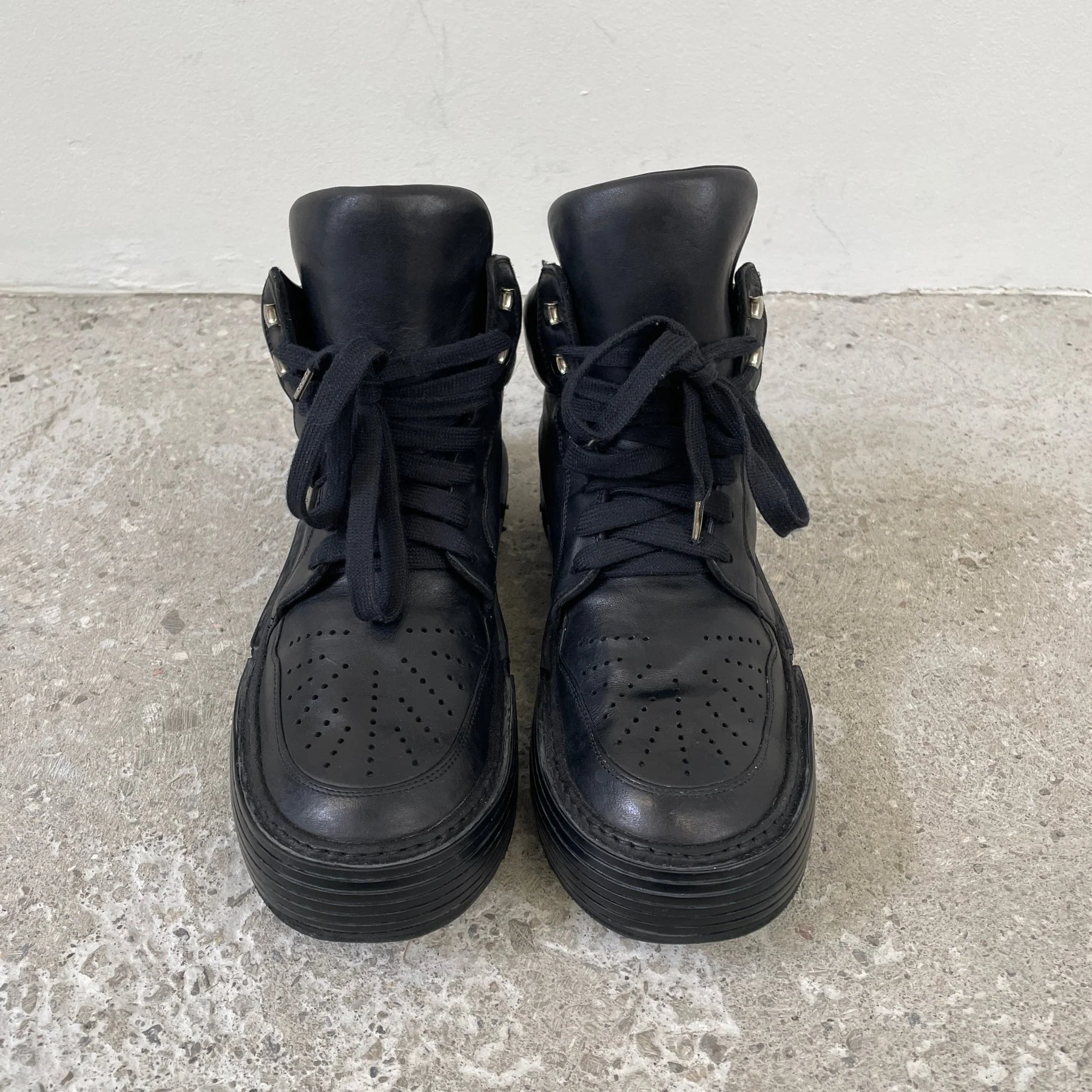 Guidi Black Basket High Top Shoes - Image 3