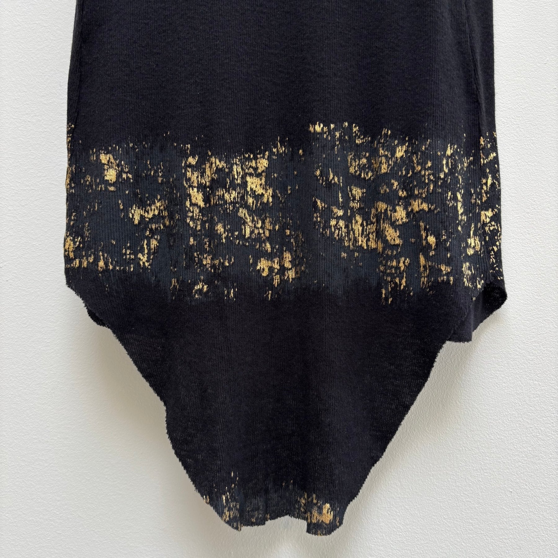 Haider Ackermann Gold Ribbed Tank Top - Image 6