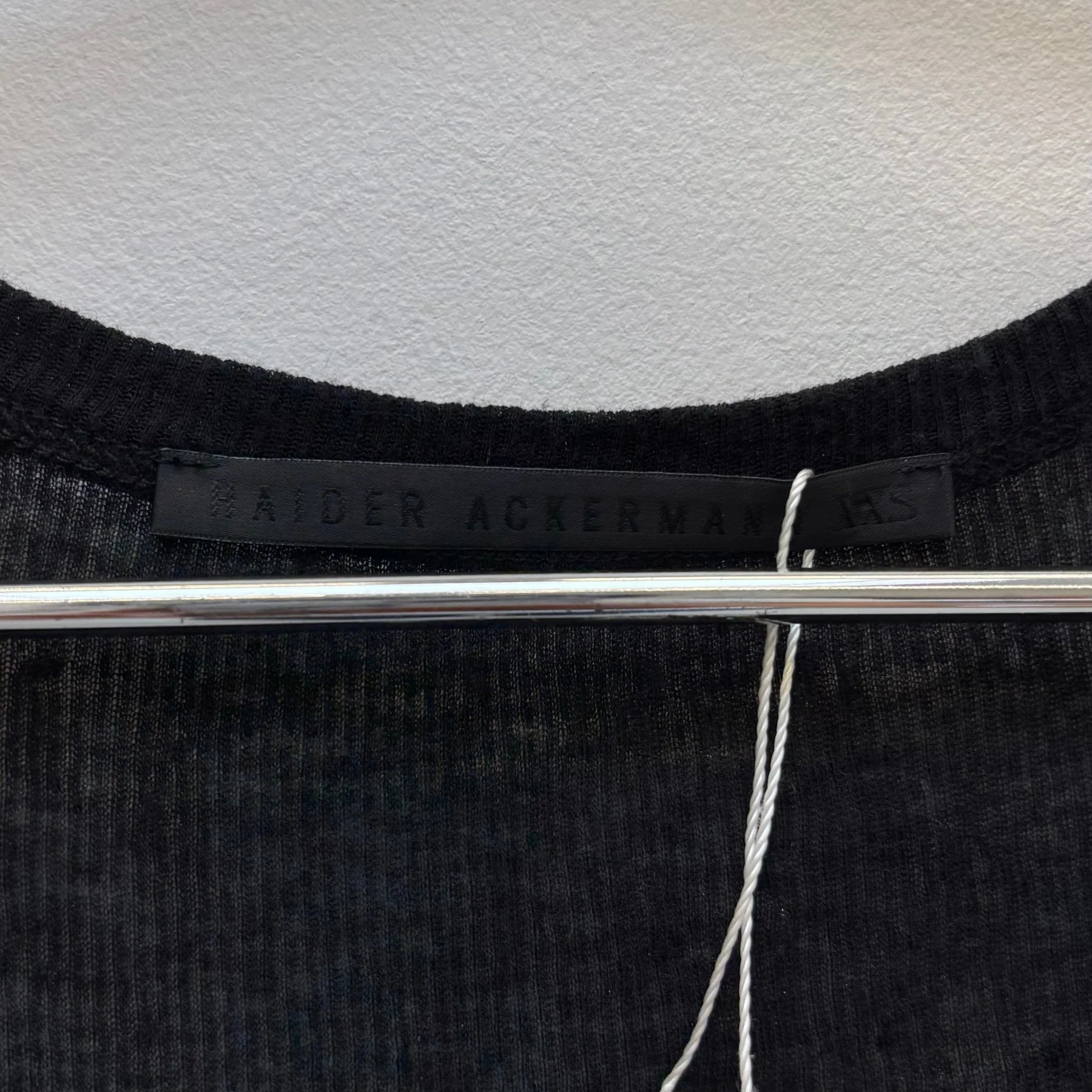 Haider Ackermann Gold Ribbed Tank Top - Image 7