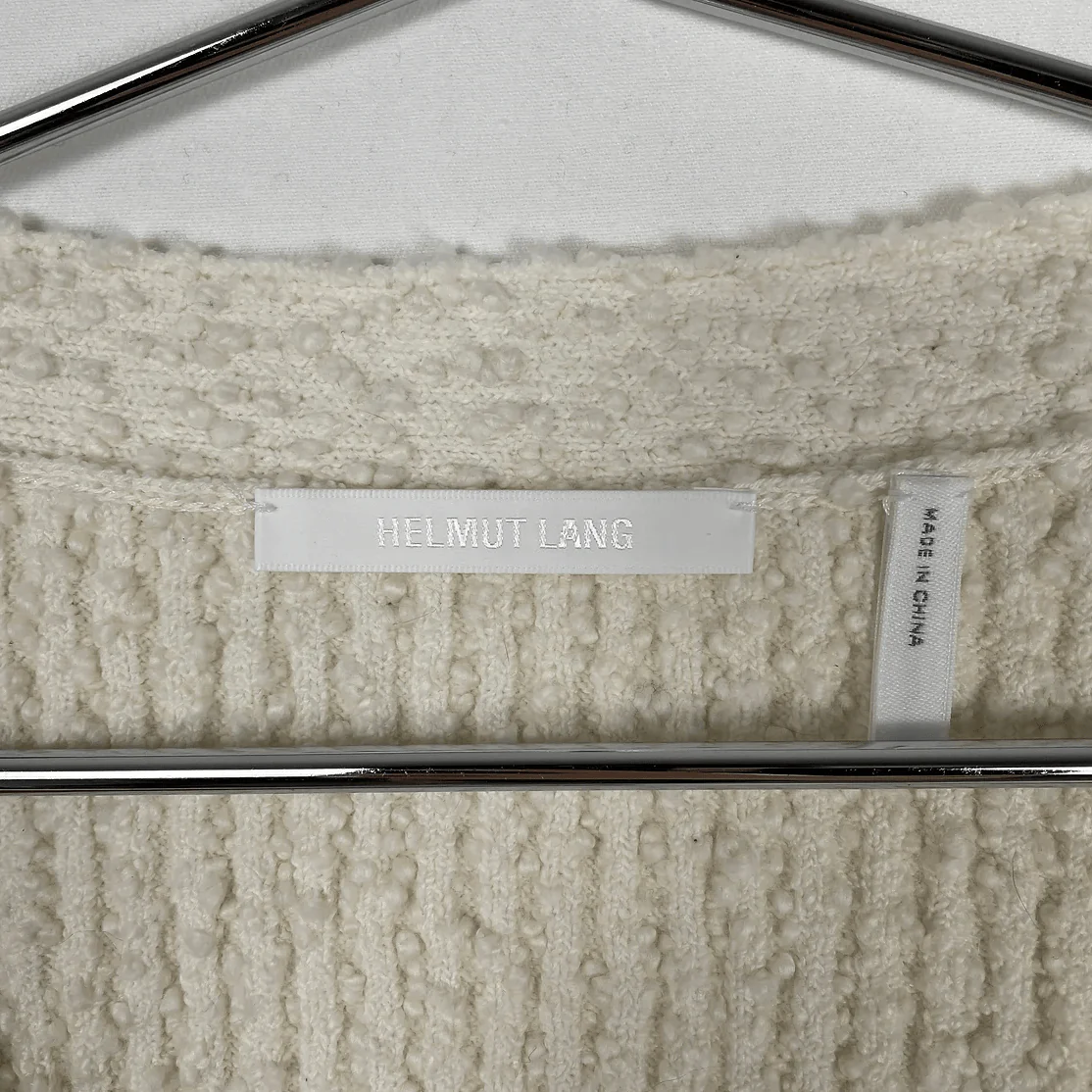 Helmut Lang Cream Cardigan - Image 3