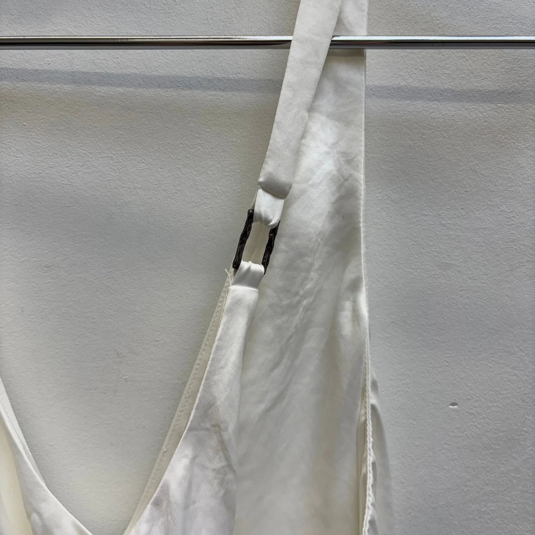 Helmut Lang Cross Front Asymmetric Drape Top - Image 4