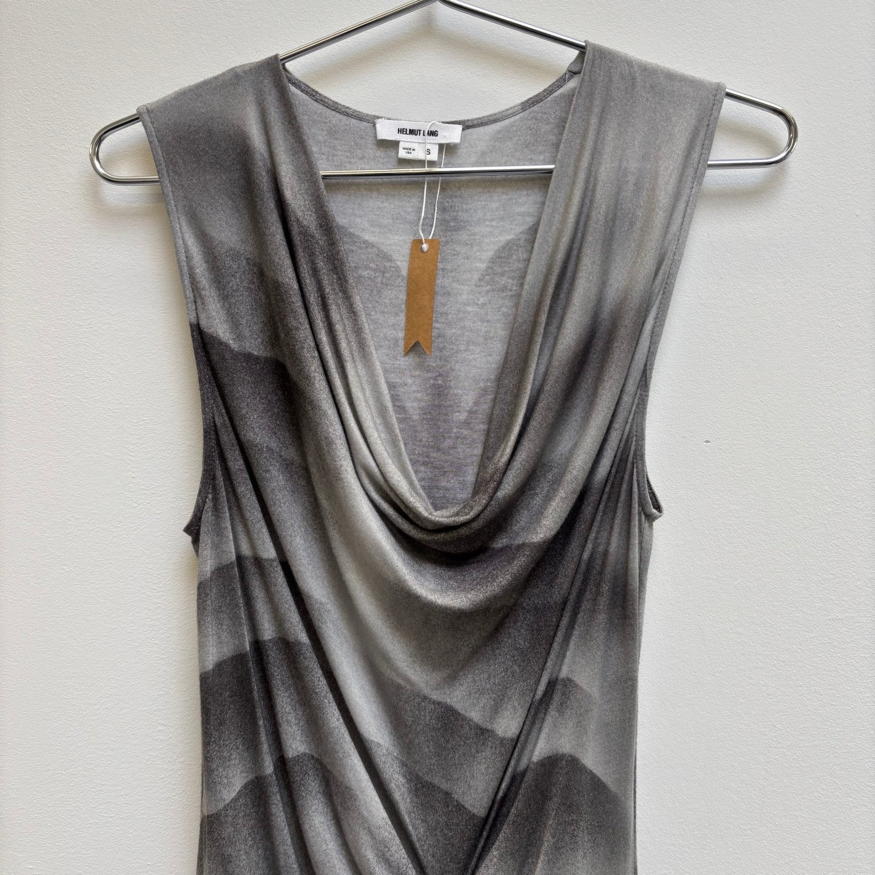 Helmut Lang Draped Midi Dress - Image 3