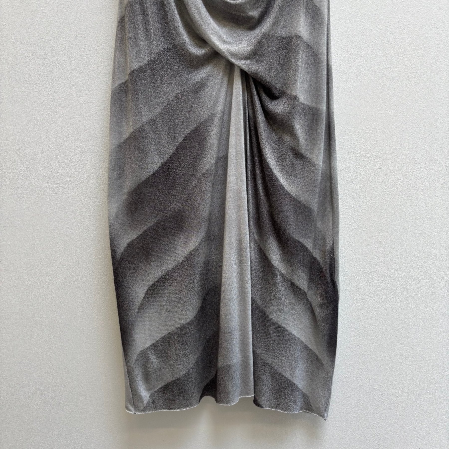 Helmut Lang Draped Midi Dress - Image 4