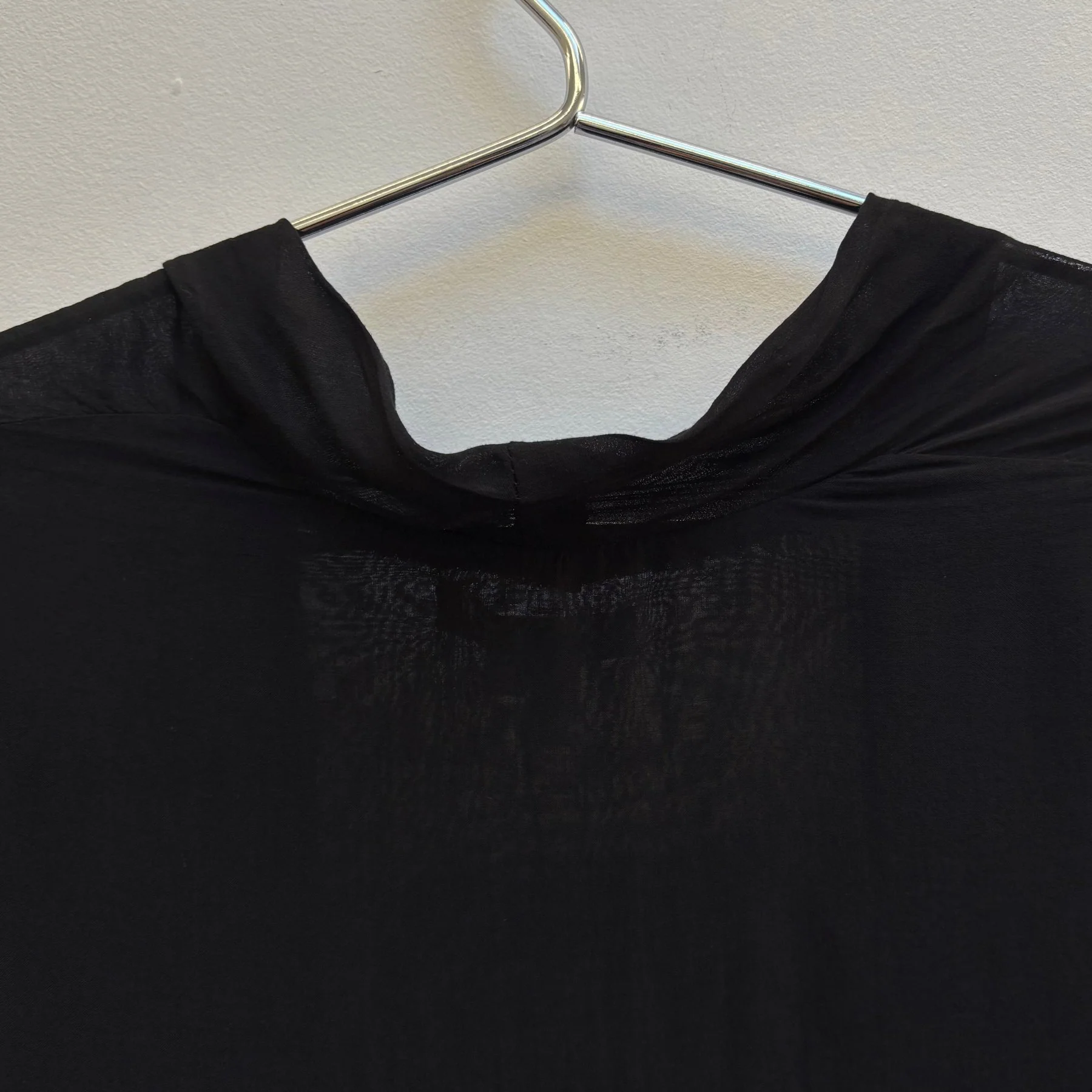 Helmut Lang Layered Sheer Draped Dress - Image 10