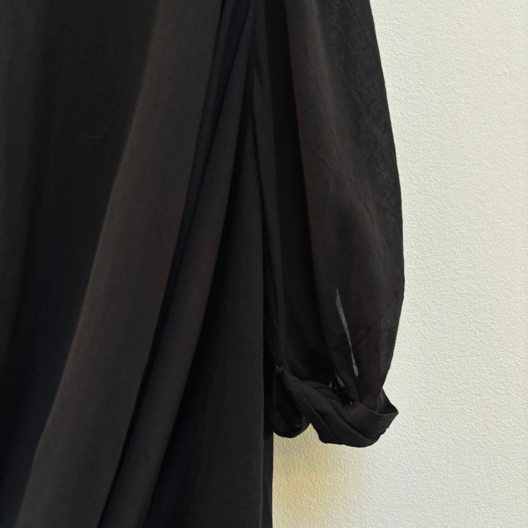 Helmut Lang Layered Sheer Draped Dress - Image 3