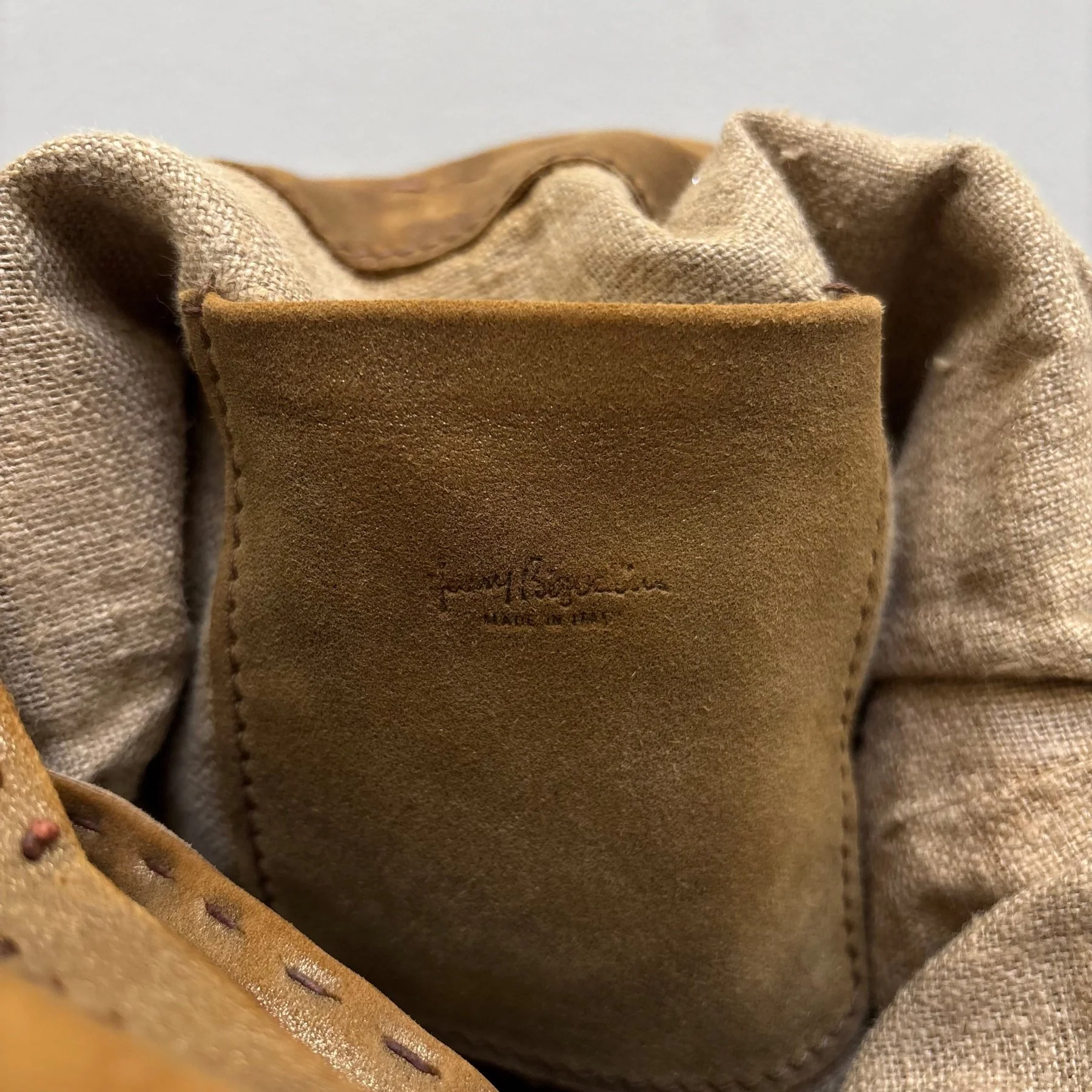 Henry Beguelin Embroidered Suede Leather Hobo Bag - Image 16