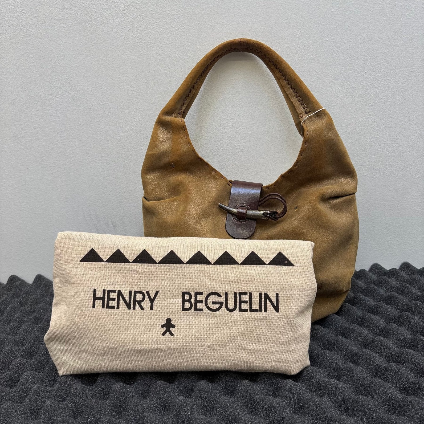 Henry Beguelin Embroidered Suede Leather Hobo Bag - Image 17