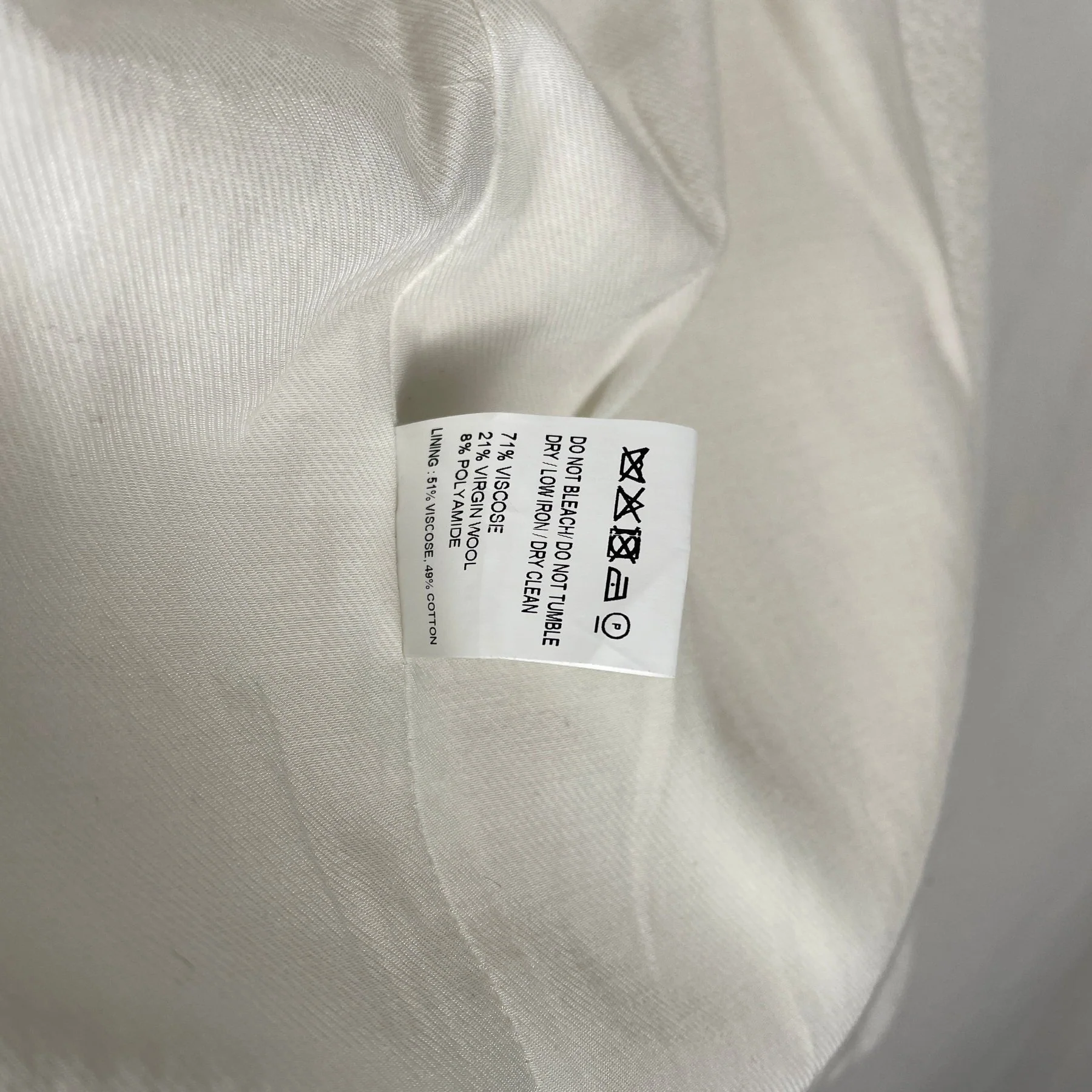 Jacquemus Single Breasted White Textured Blazer - Image 10
