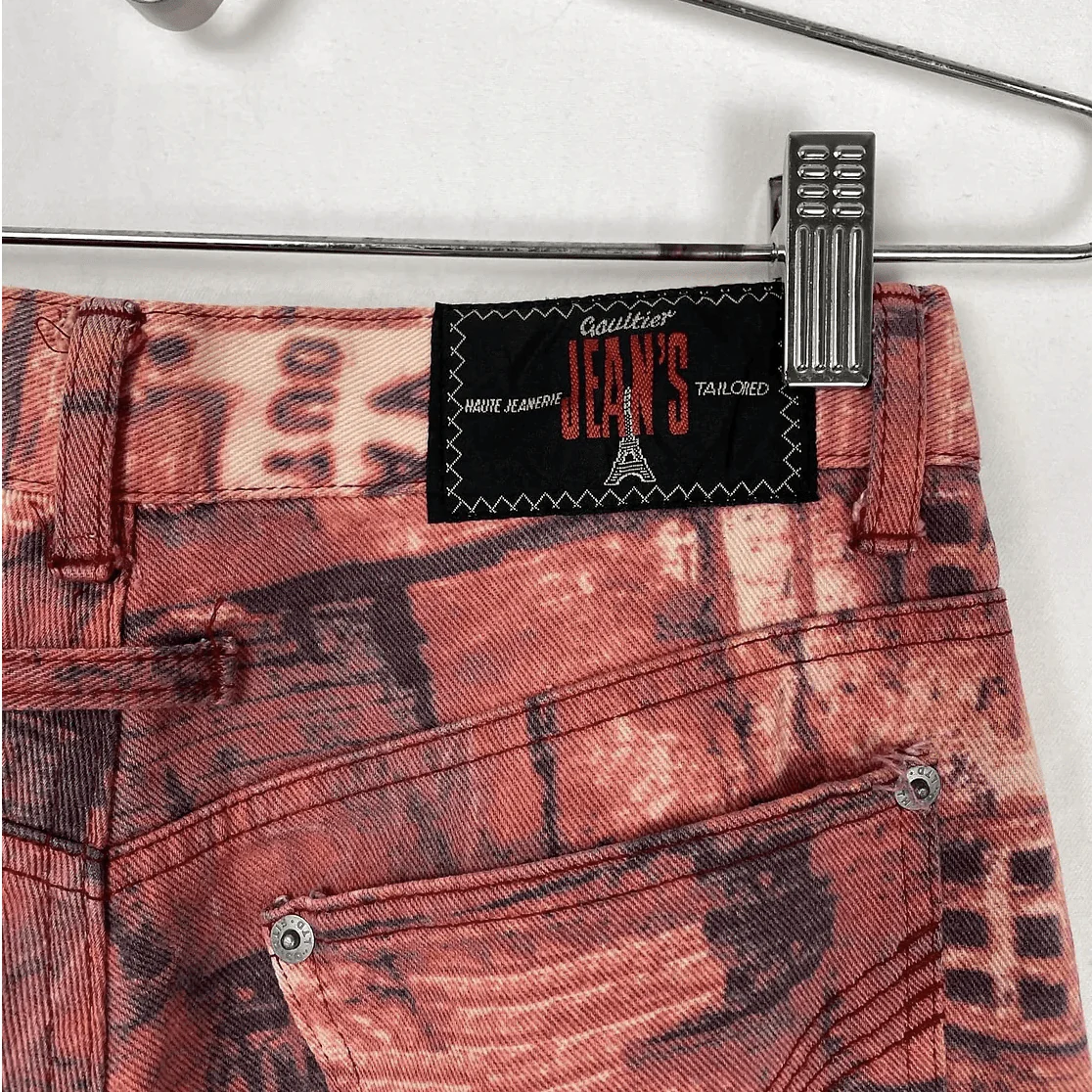 Jean Paul Gaultier Brick Wall Print Jeans - Image 5