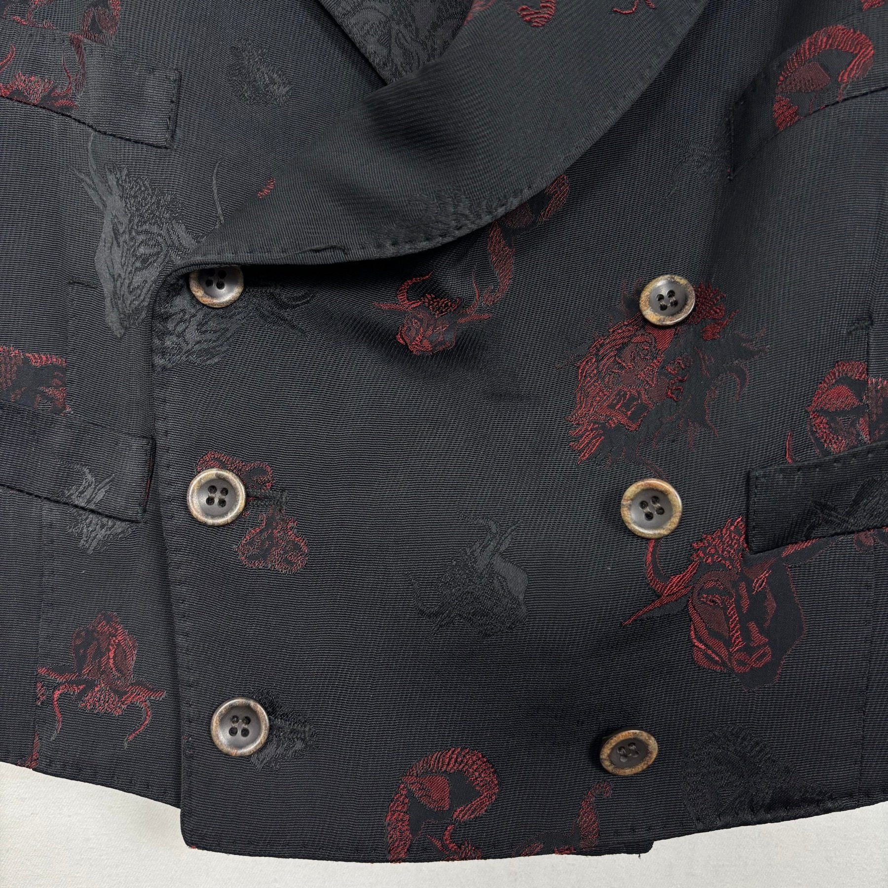 00s Jean Paul Gaultier Classique Back Printed Patterned Vest - Image 4