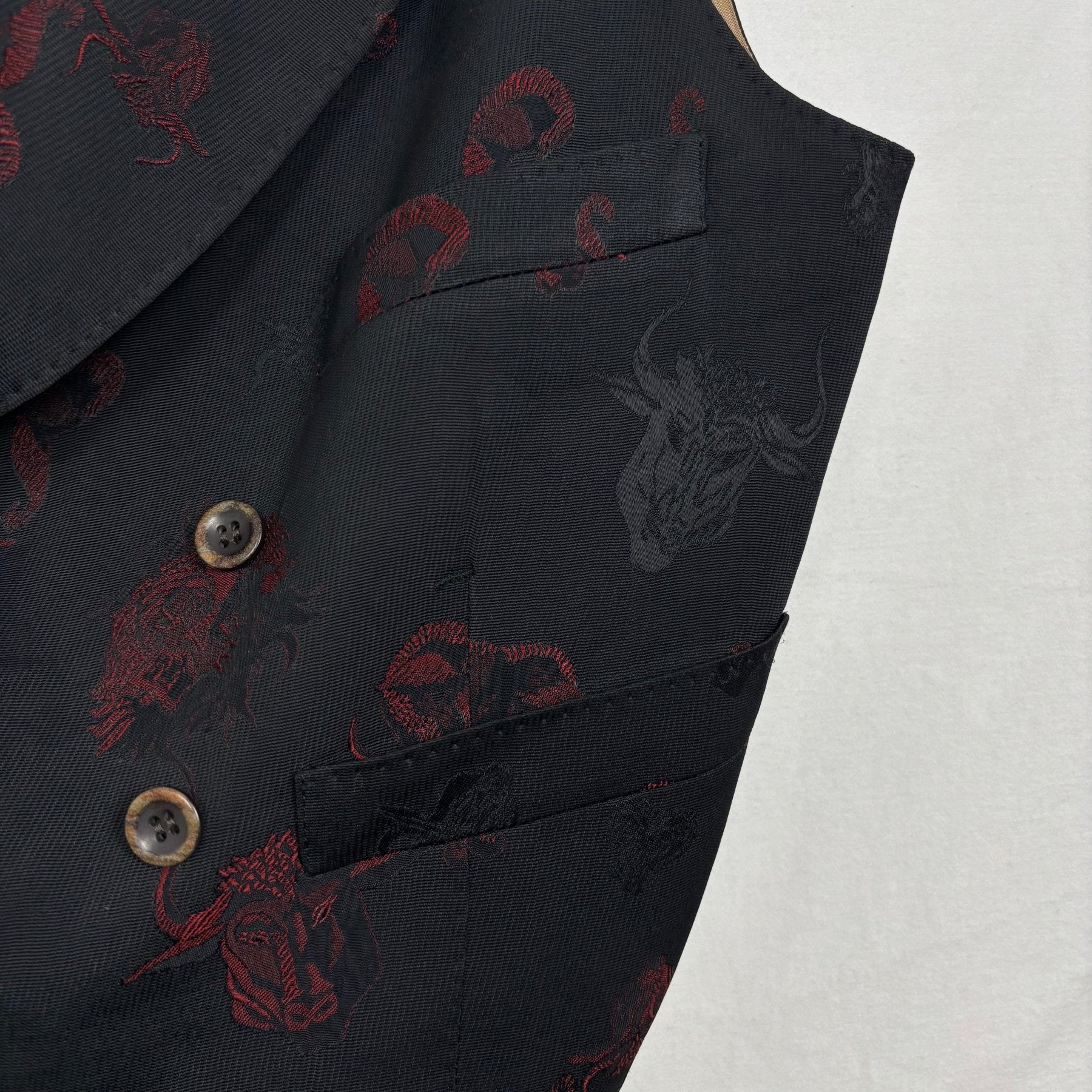 00s Jean Paul Gaultier Classique Back Printed Patterned Vest - Image 5