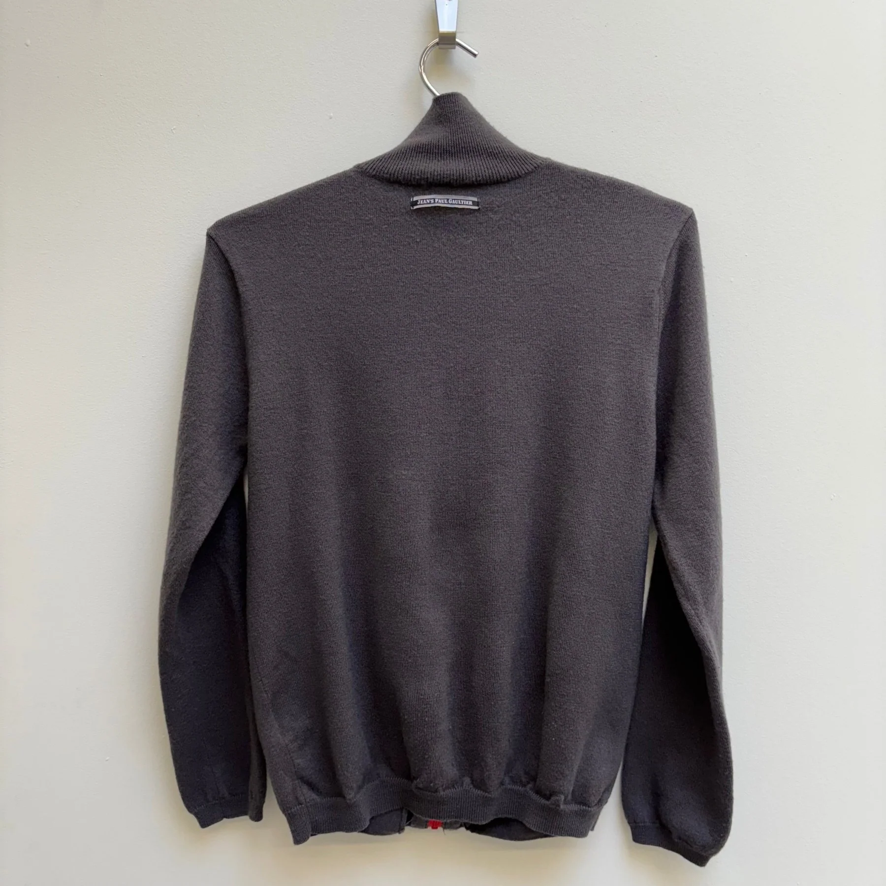 Jean Paul Gaultier Knit Zip Up Turtleneck Sweater - Image 2
