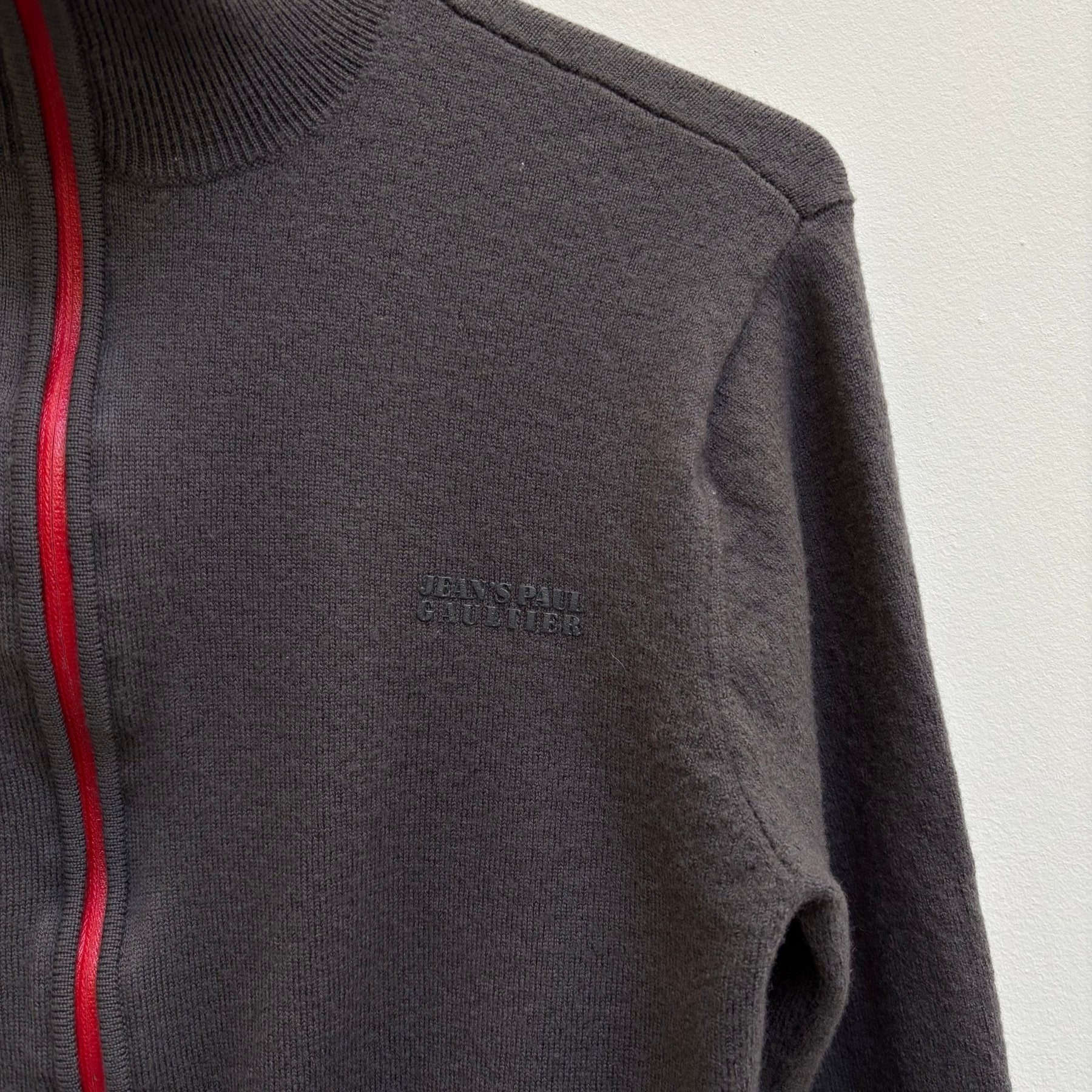 Jean Paul Gaultier Knit Zip Up Turtleneck Sweater - Image 3