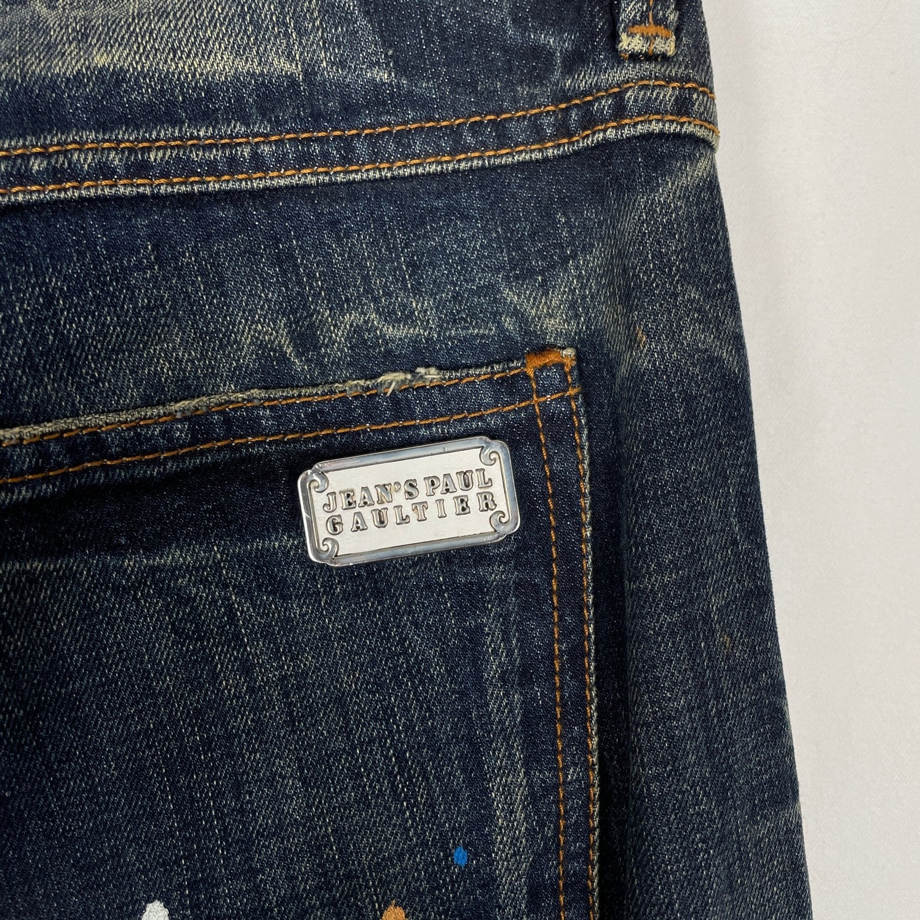 Jean Paul Gaultier Paint Splatter Jeans - Image 8