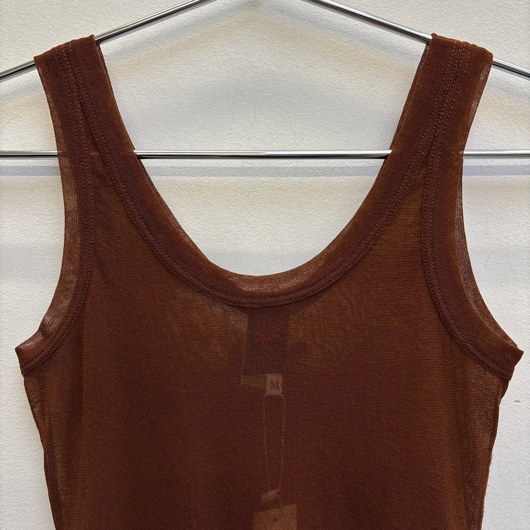 Jean Paul Gaultier ‘SOLEIL’ Mesh Lettuce Trim Tank Top - Image 3