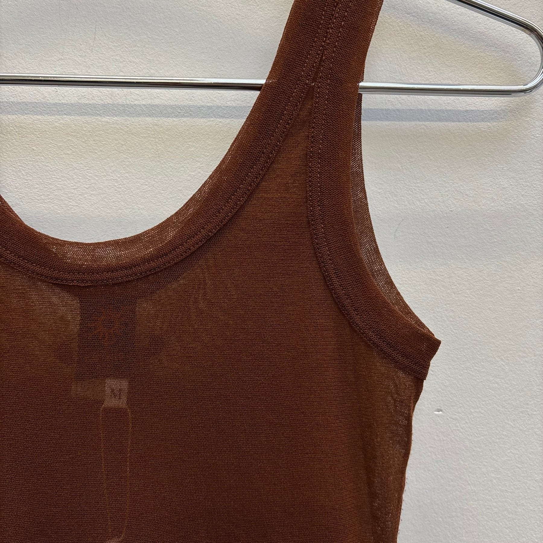 Jean Paul Gaultier ‘SOLEIL’ Mesh Lettuce Trim Tank Top - Image 4
