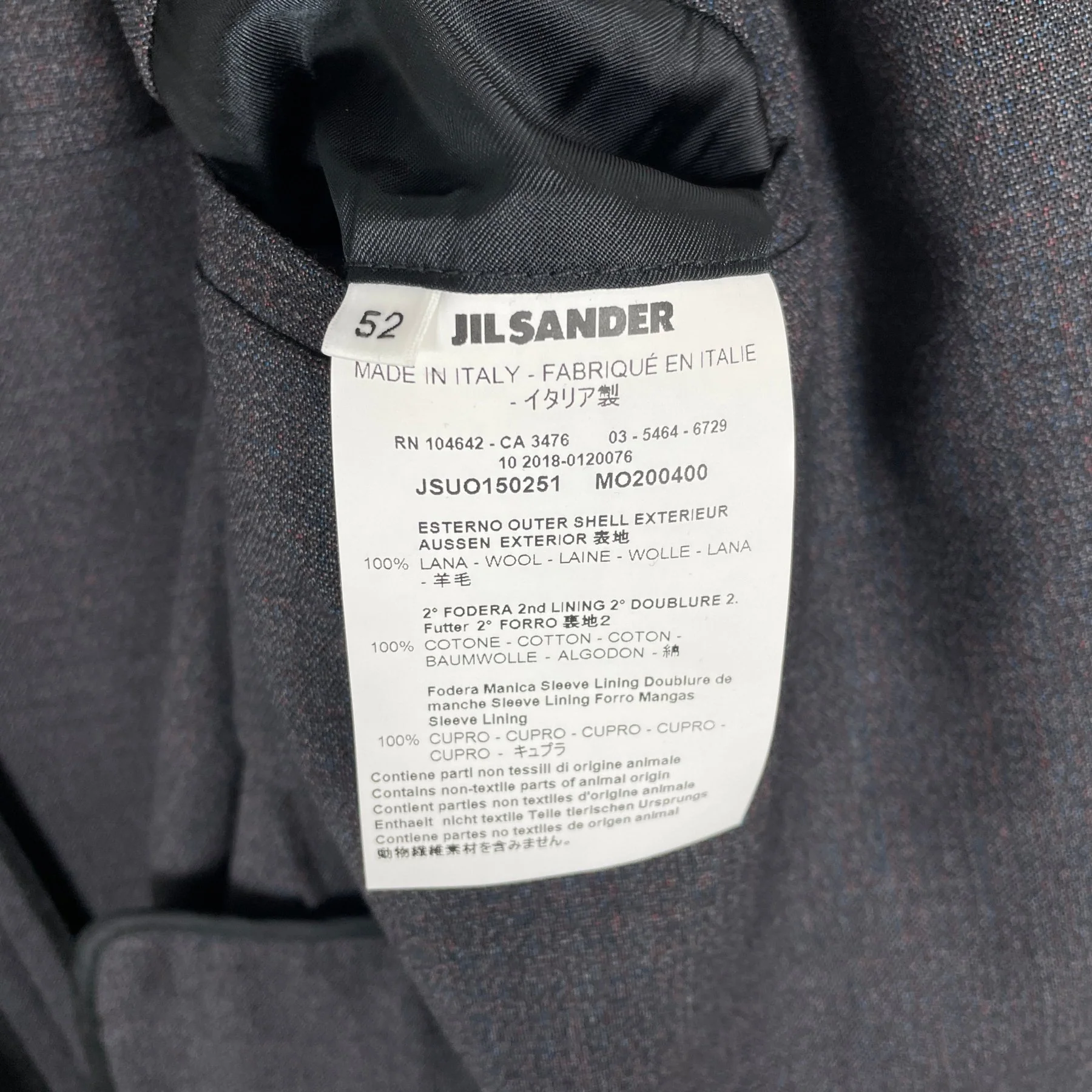 2018 Jil Sander Light Weight Blazer - Image 4