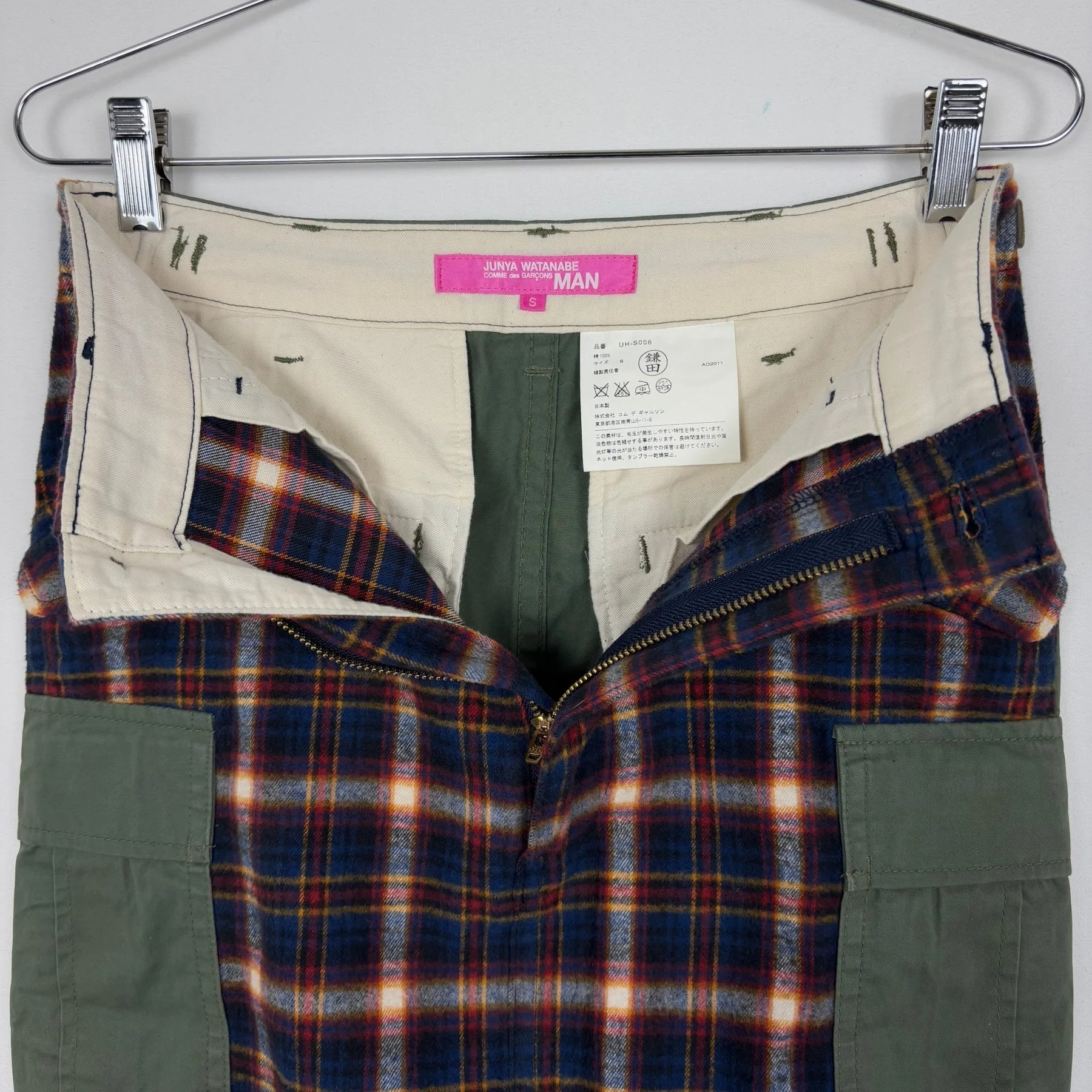 FW11 Junya Watanabe Man Fabric Switching Skirt - Image 6