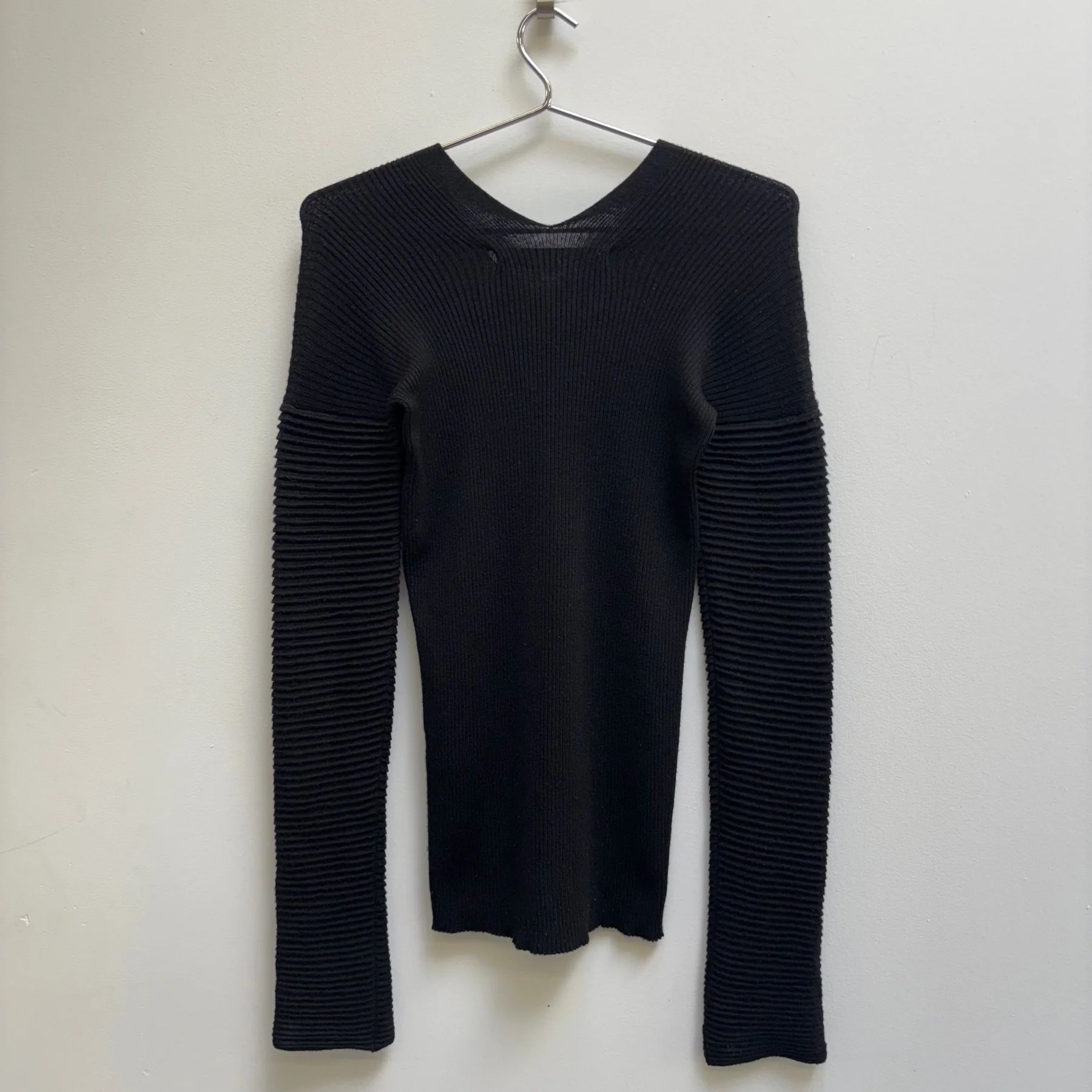 Junya Watanabe Ribbed V-Neck Shirt - Image 2