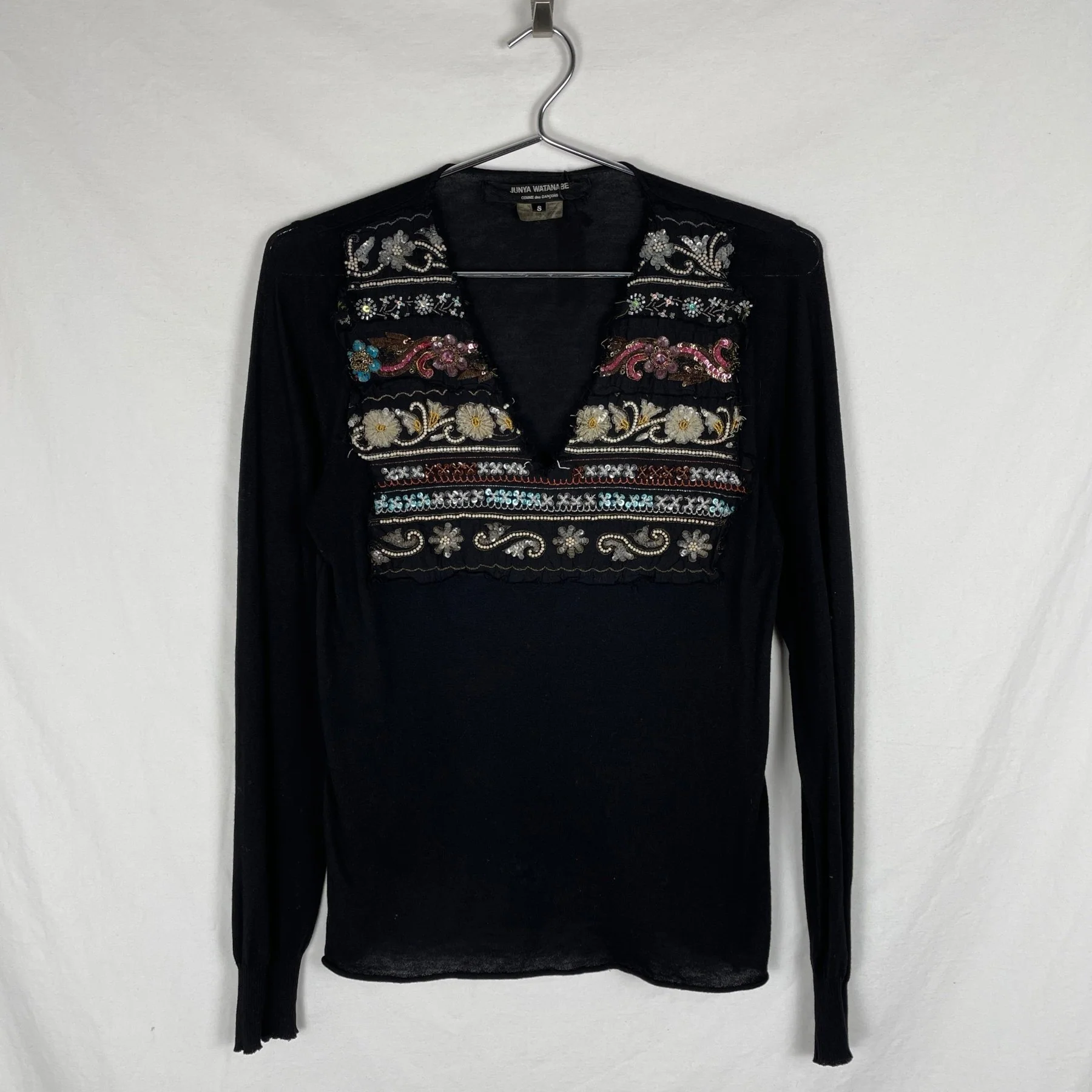 Junya Watanabe Sequinned Longsleeve Top