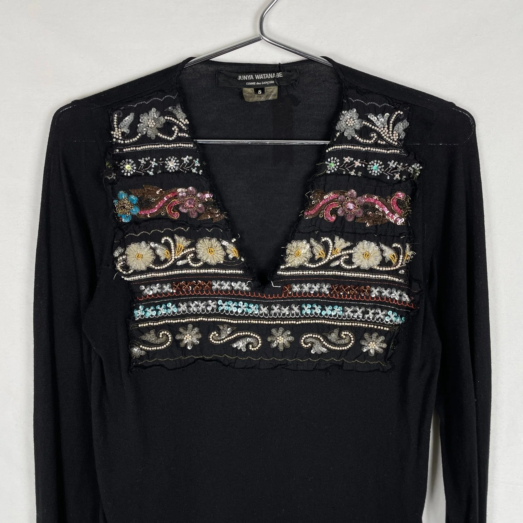 Junya Watanabe Sequinned Longsleeve Top - Image 4