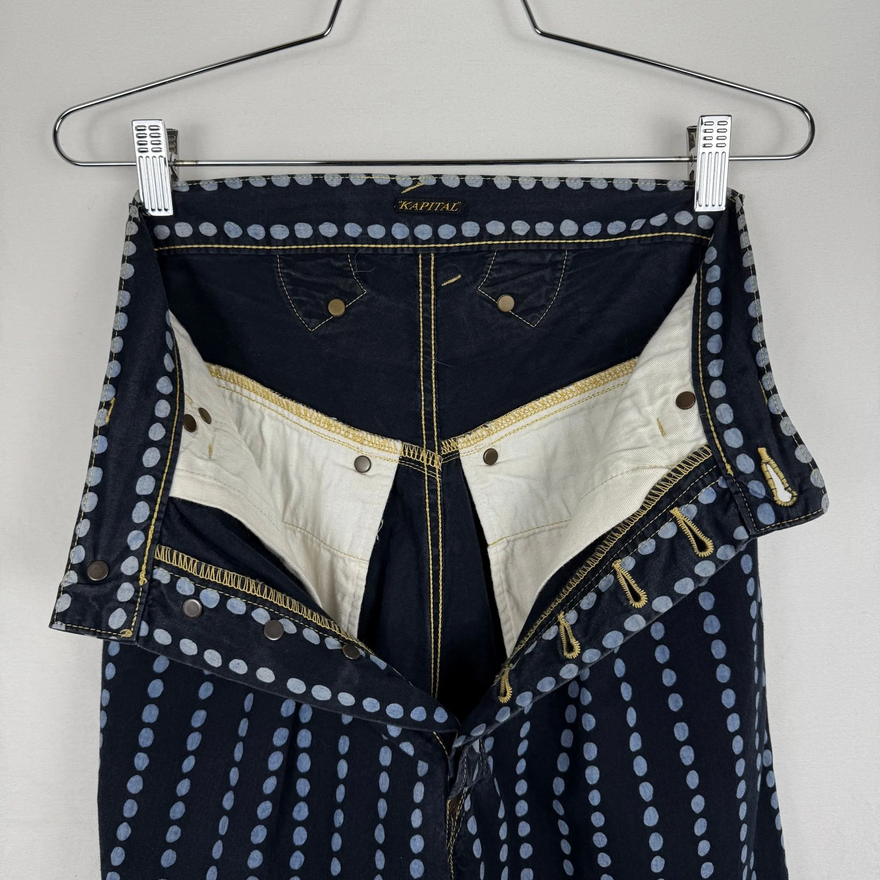 Kapital Spotted Wide Leg Trousers - Image 6