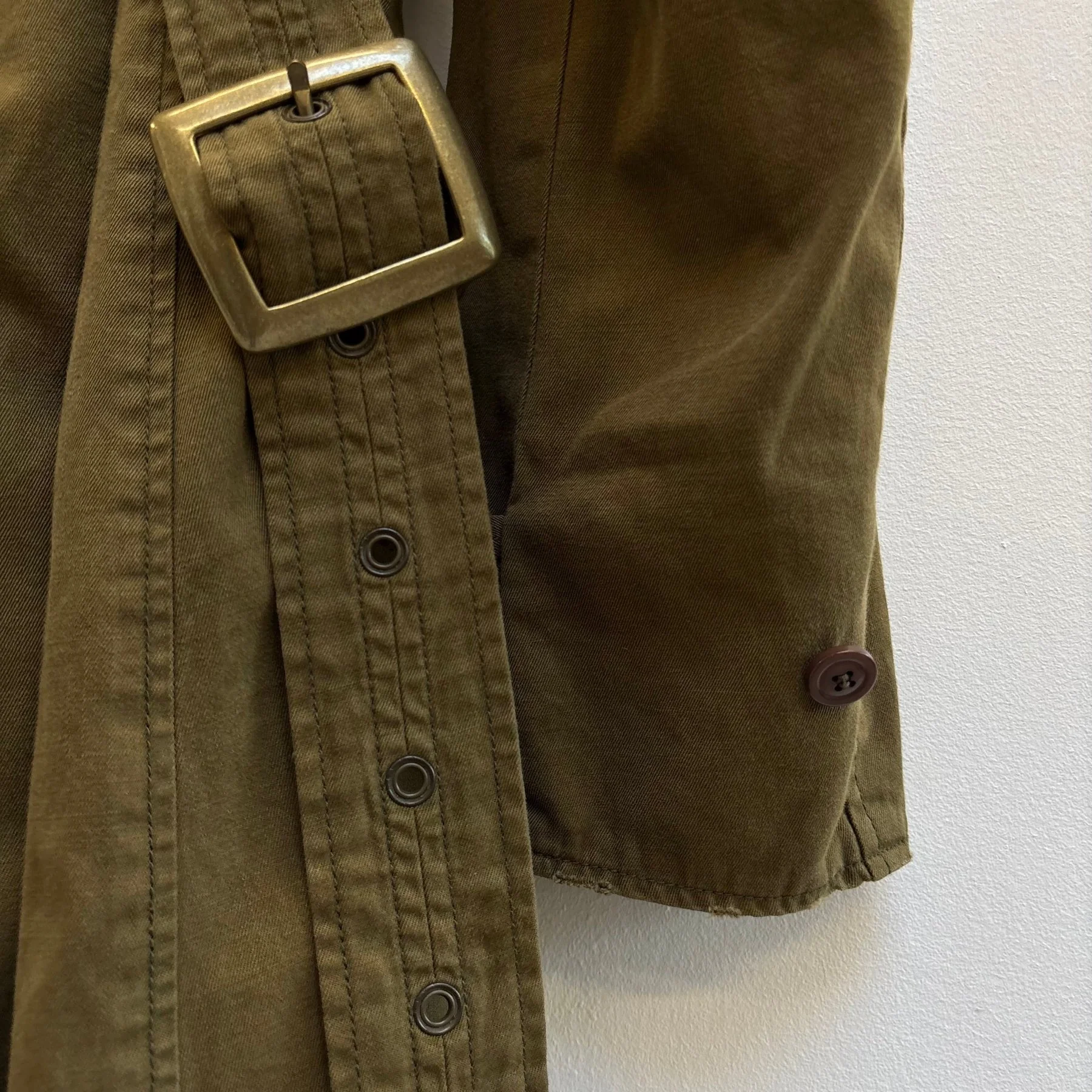 Le Grand Bleu (L.G.B.) Khaki Trench Coat Royal Flash - Image 10