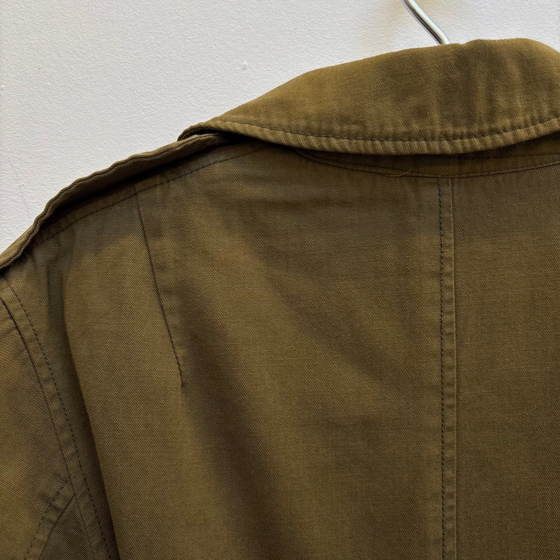 Le Grand Bleu (L.G.B.) Khaki Trench Coat Royal Flash - Image 11