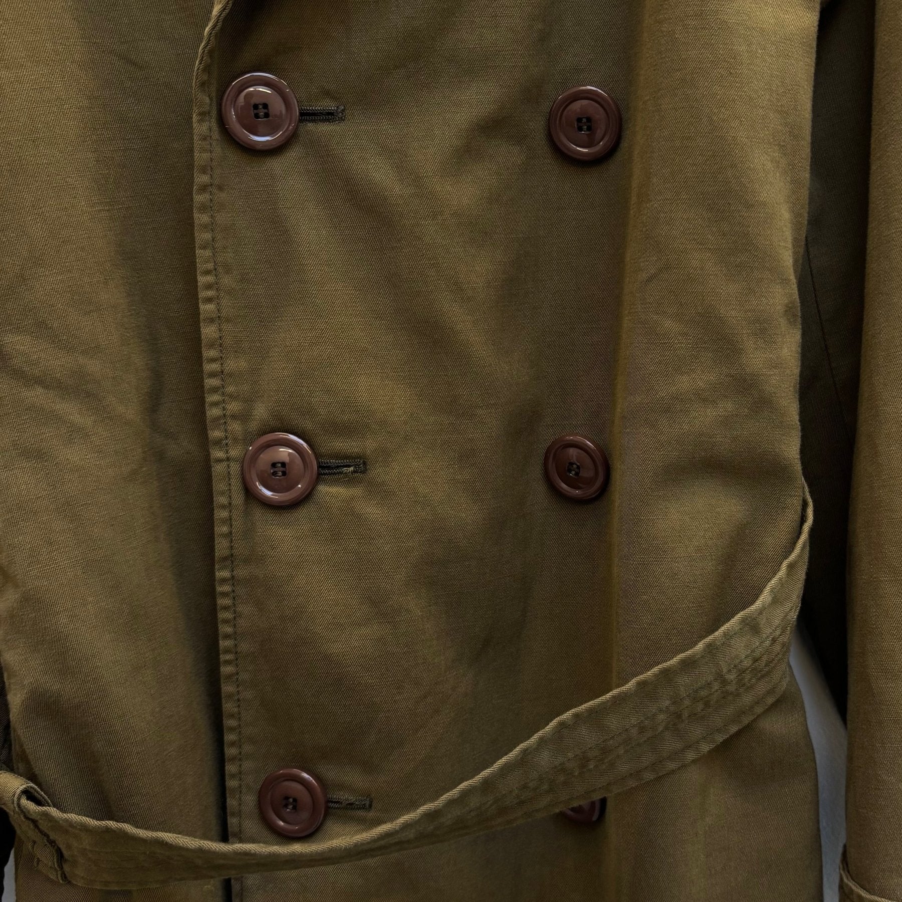 Le Grand Bleu (L.G.B.) Khaki Trench Coat Royal Flash - Image 4