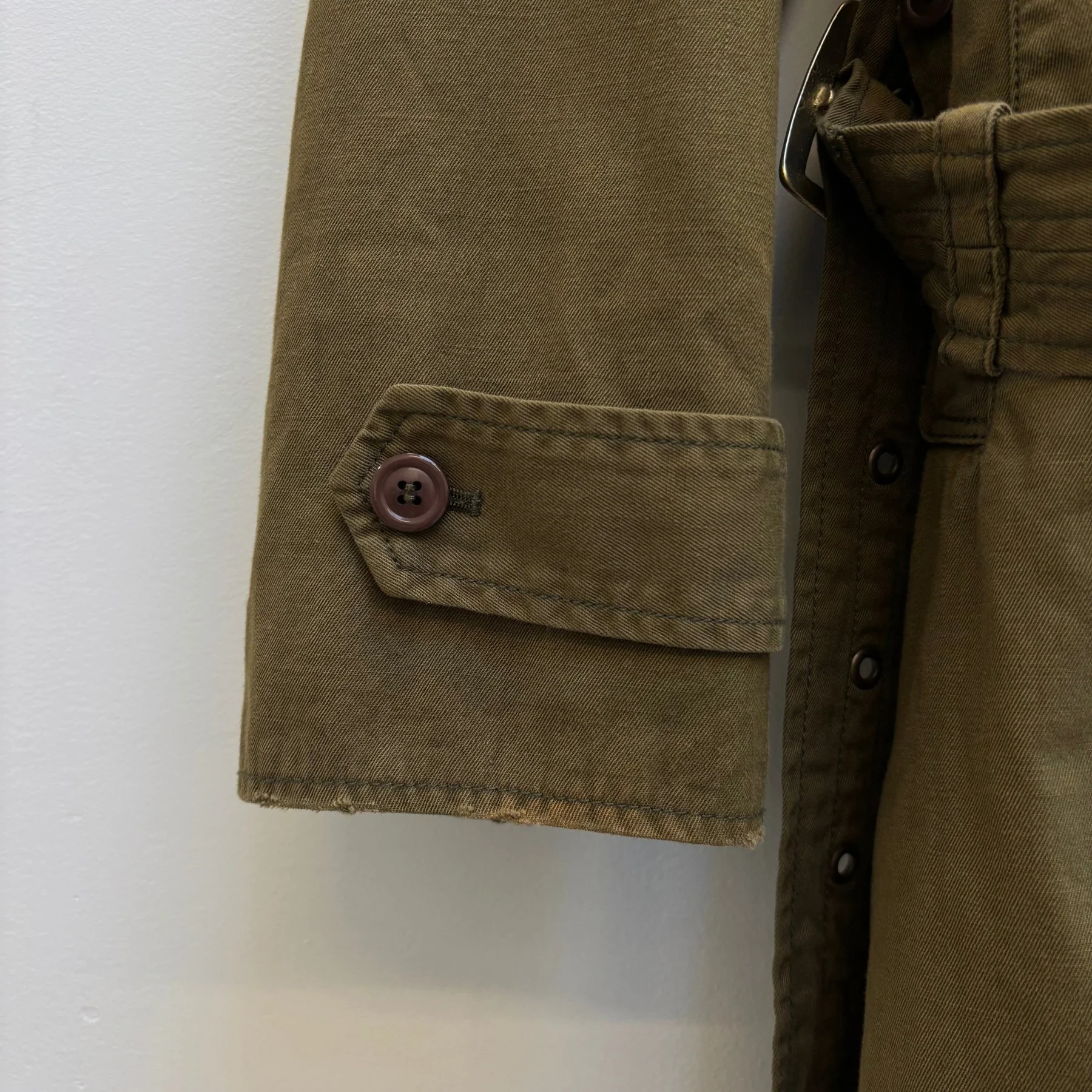 Le Grand Bleu (L.G.B.) Khaki Trench Coat Royal Flash - Image 7