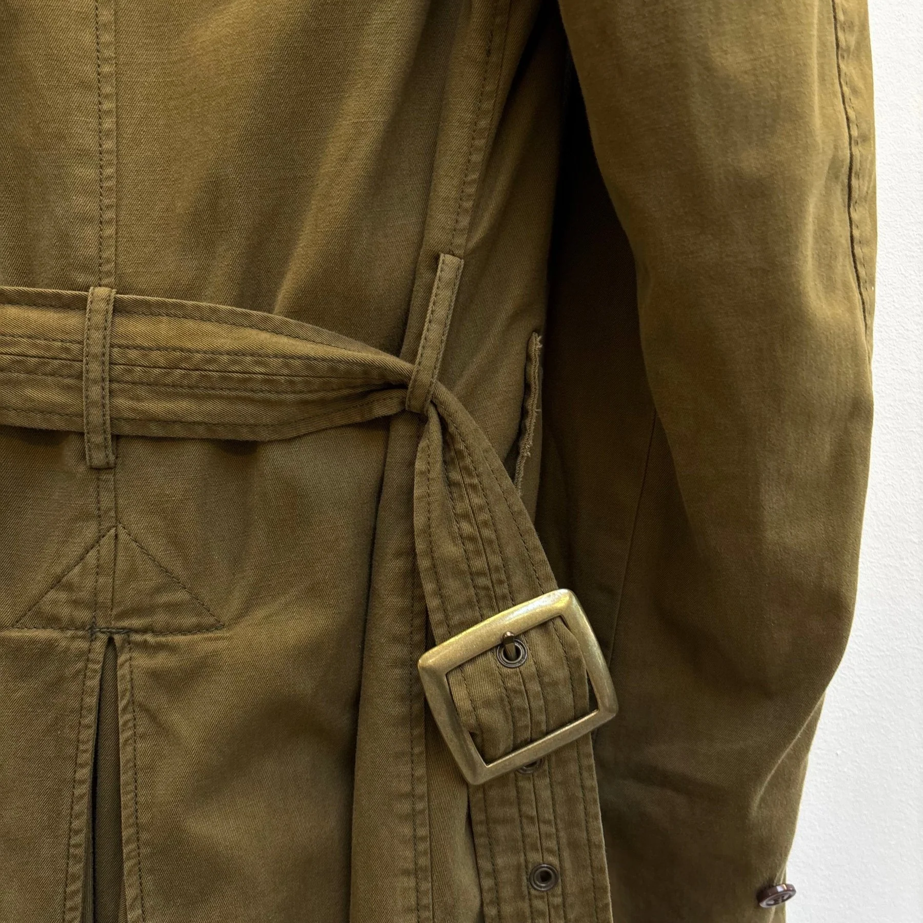Le Grand Bleu (L.G.B.) Khaki Trench Coat Royal Flash - Image 9