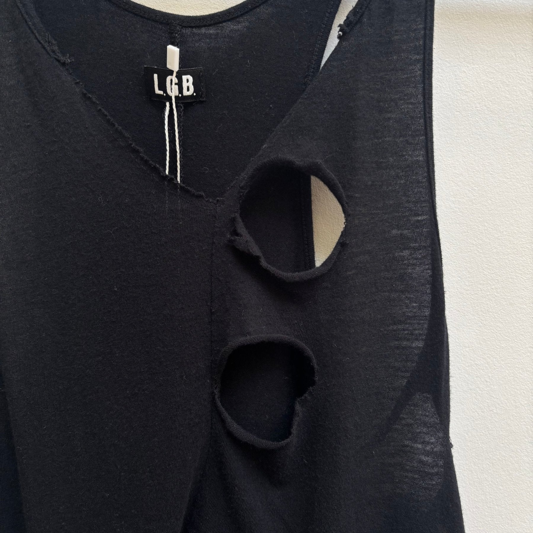 Le Grand Bleu (L.G.B) Distressed Tank Top - Image 3