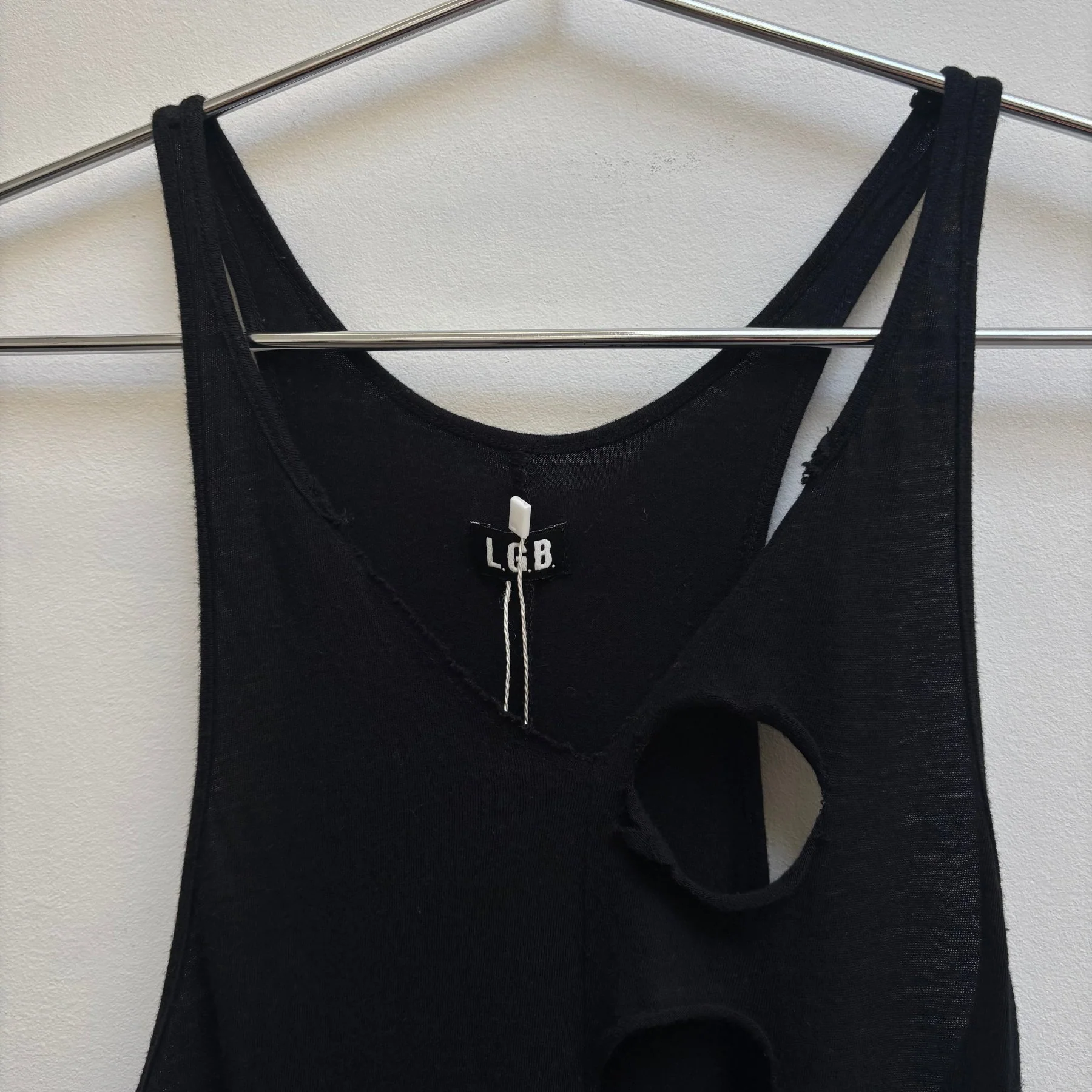 Le Grand Bleu (L.G.B) Distressed Tank Top - Image 4