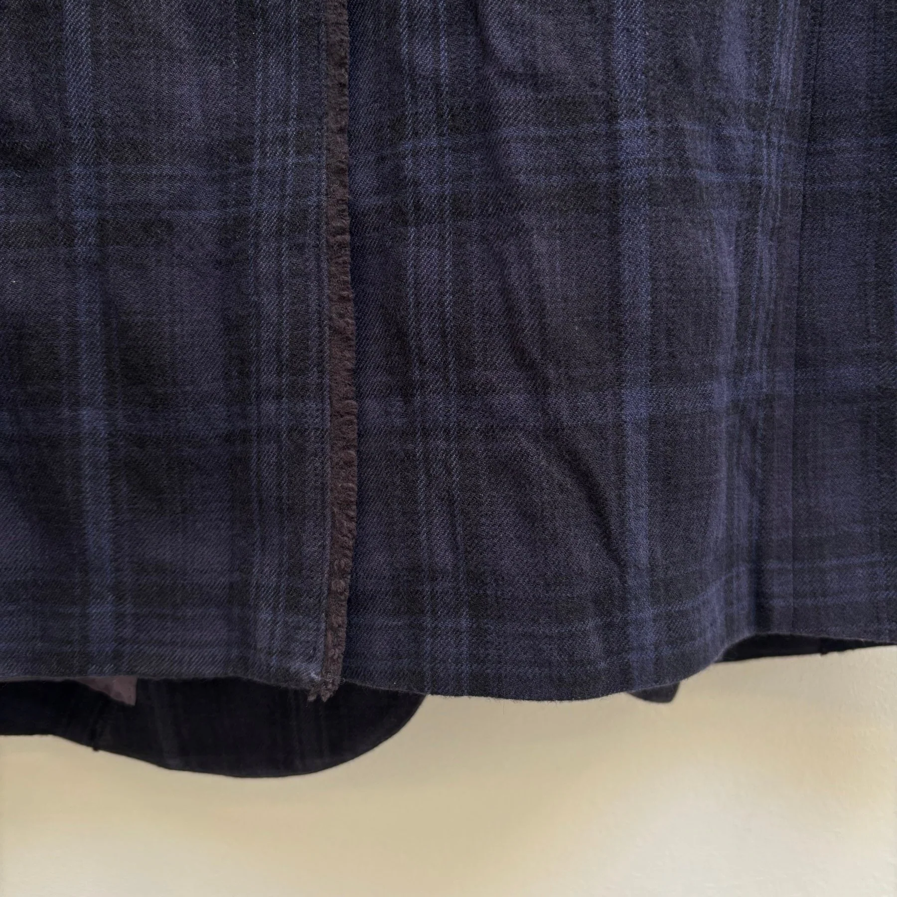 Le Grand Bleu (L.G.B.) Plaid Blue Wool Blazer - Image 9