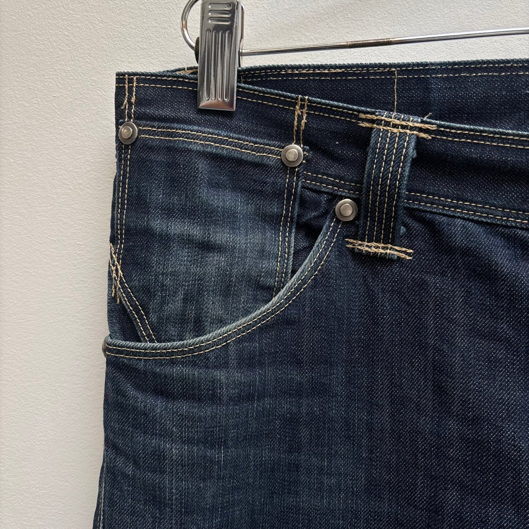 Levi's Engineered Distressed Dark Wash Jeans - Image 5