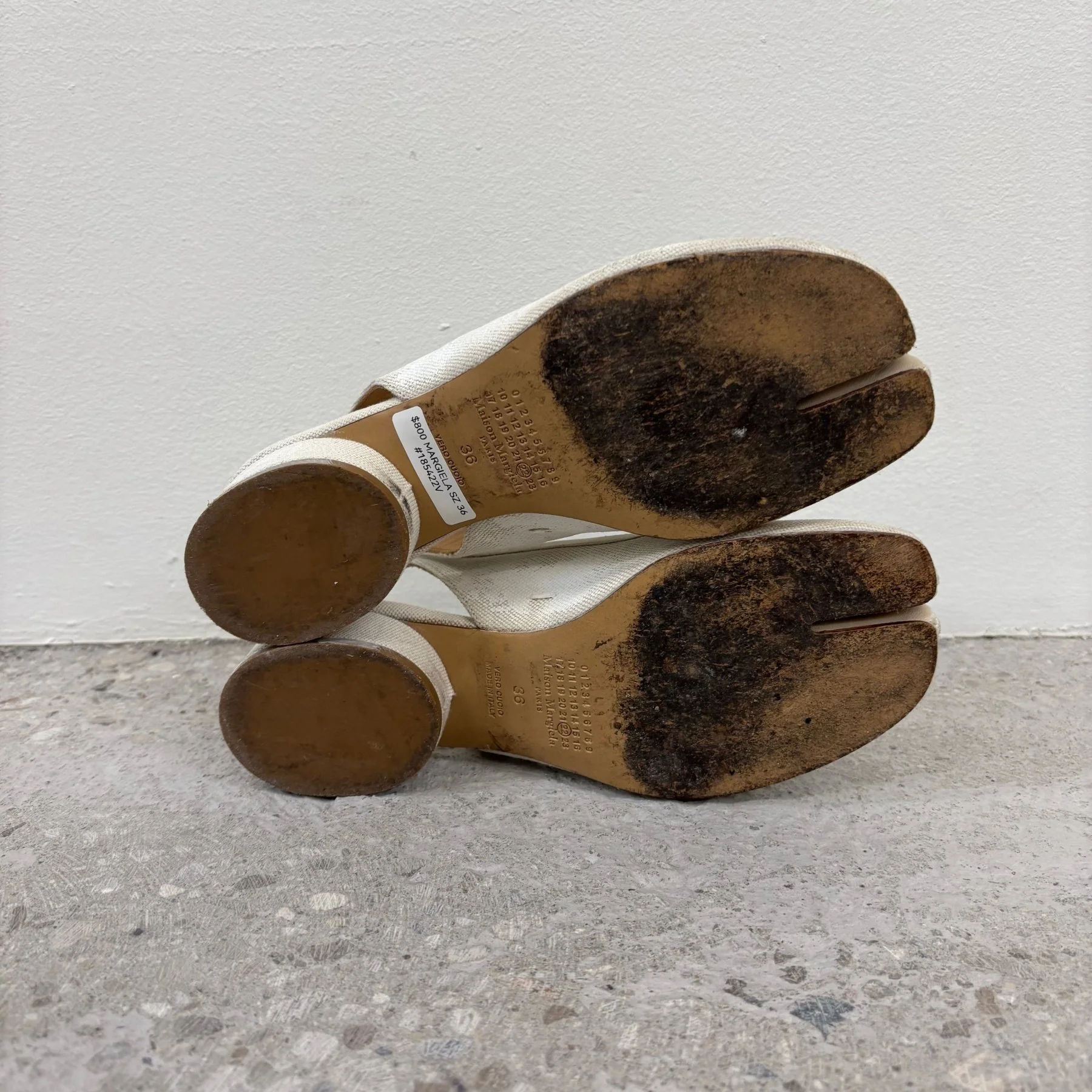 Maison Margiela Canvas Mary Jane Tabis - Image 8
