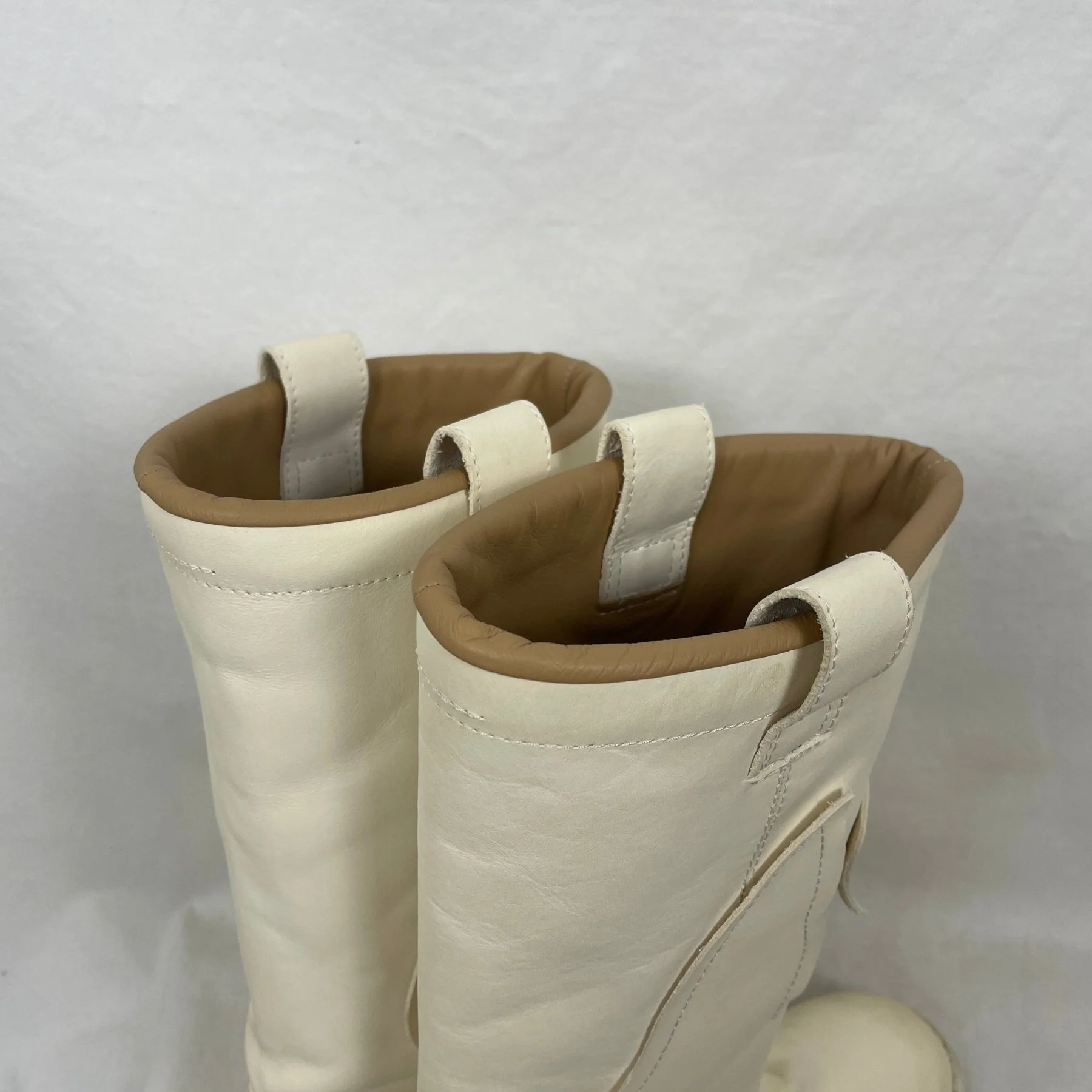 Maison Margiela MM6 Western Boots In Ivory - Image 7