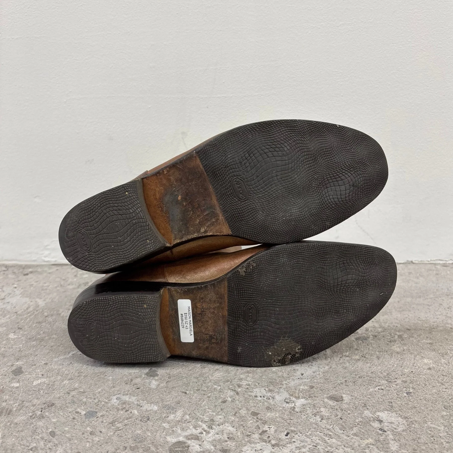 Maison Margiela ‘Pecos’ Brown Leather Boots - Image 9
