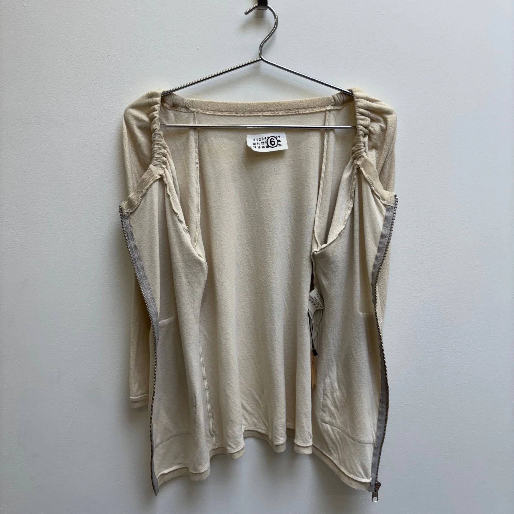Maison Margiela Ruched Half Sleeve Zip Up - Image 8