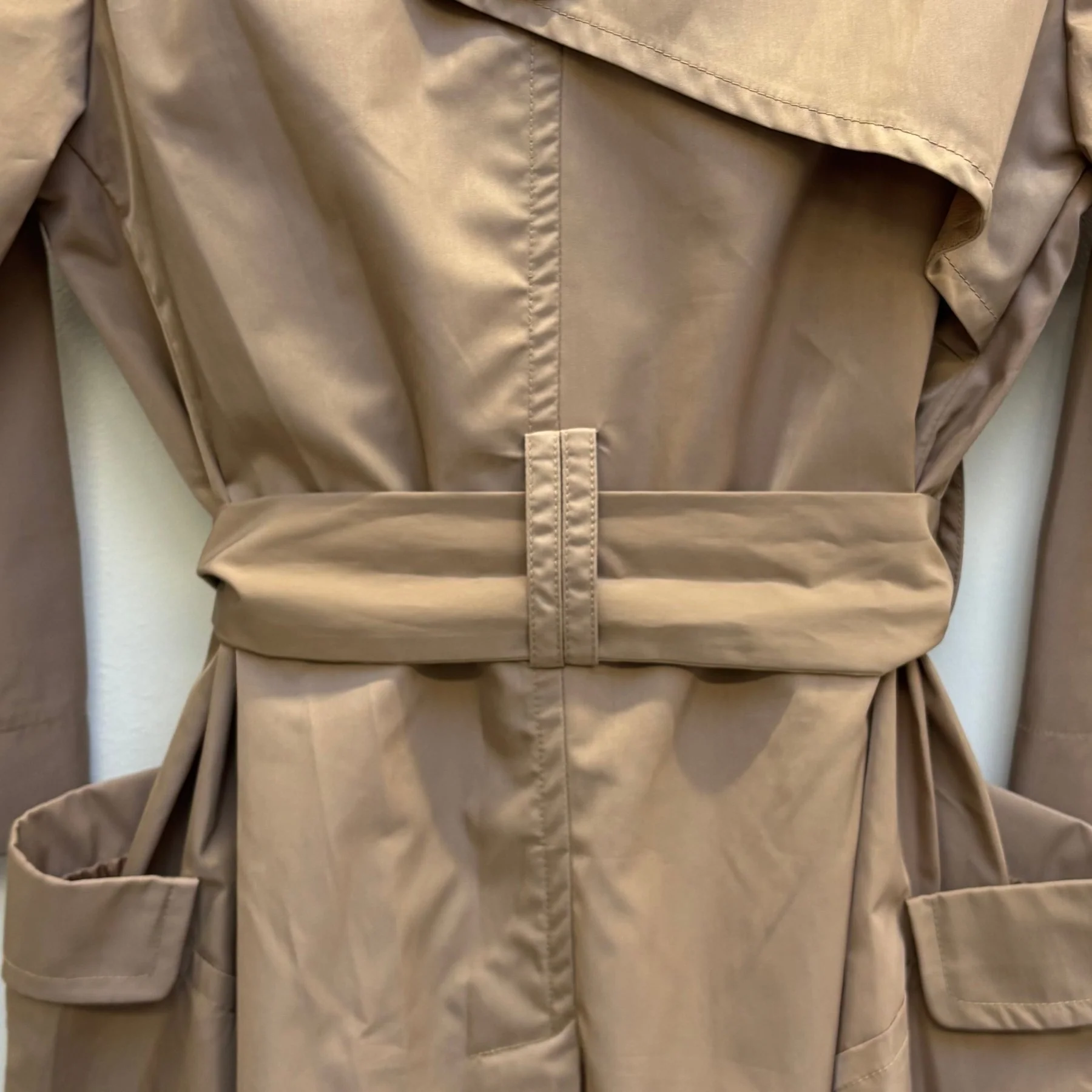 Marithé Francois Girbaud Half Sleeve Belted Trench Coat - Image 10