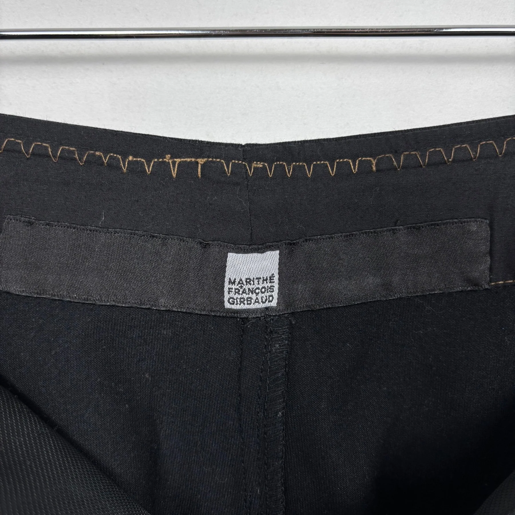90s Marithe Francois & Girbaud Hem Frill Mini Skirt - Image 9