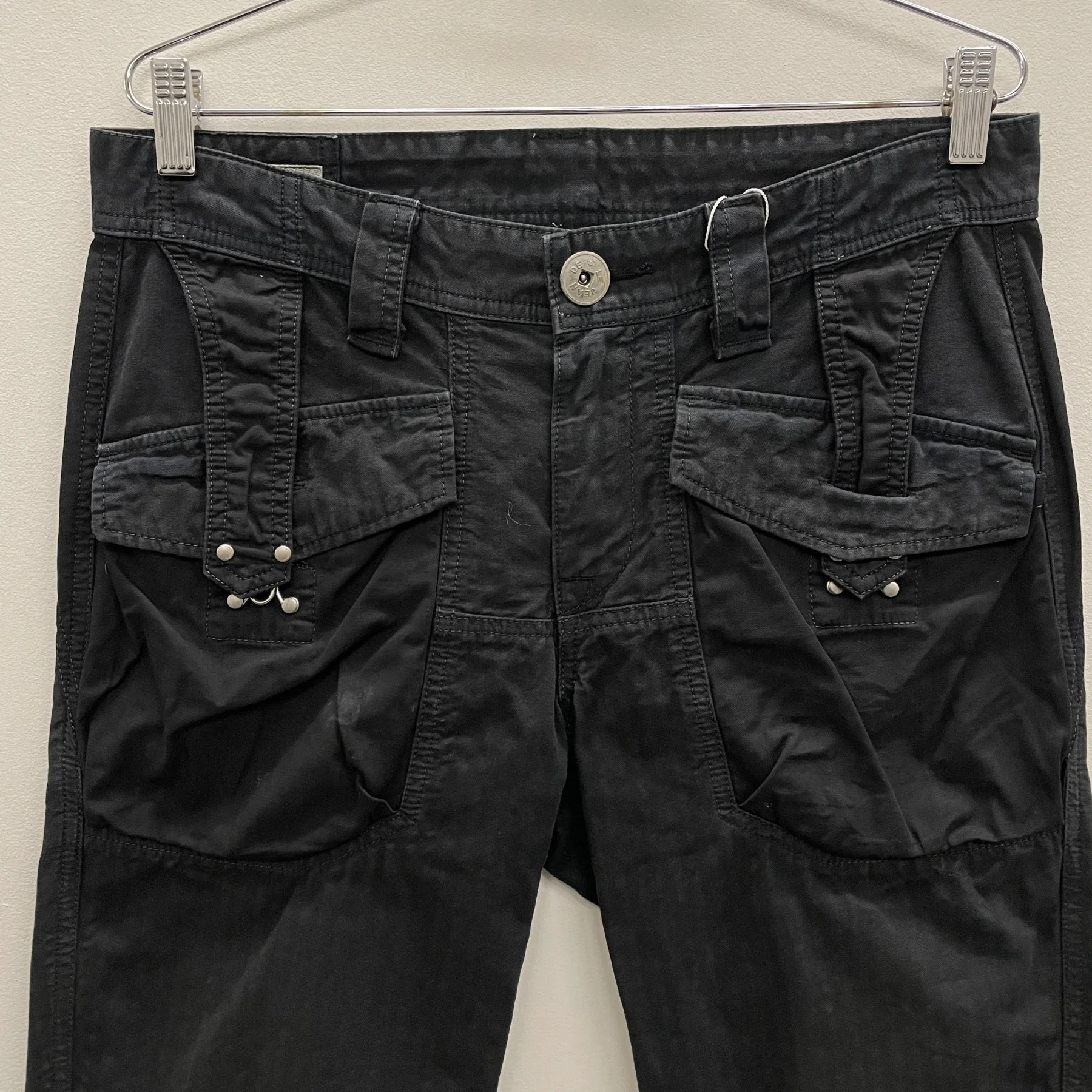 Marithé François Girbaud Herringbone Cargo Jeans - Image 3