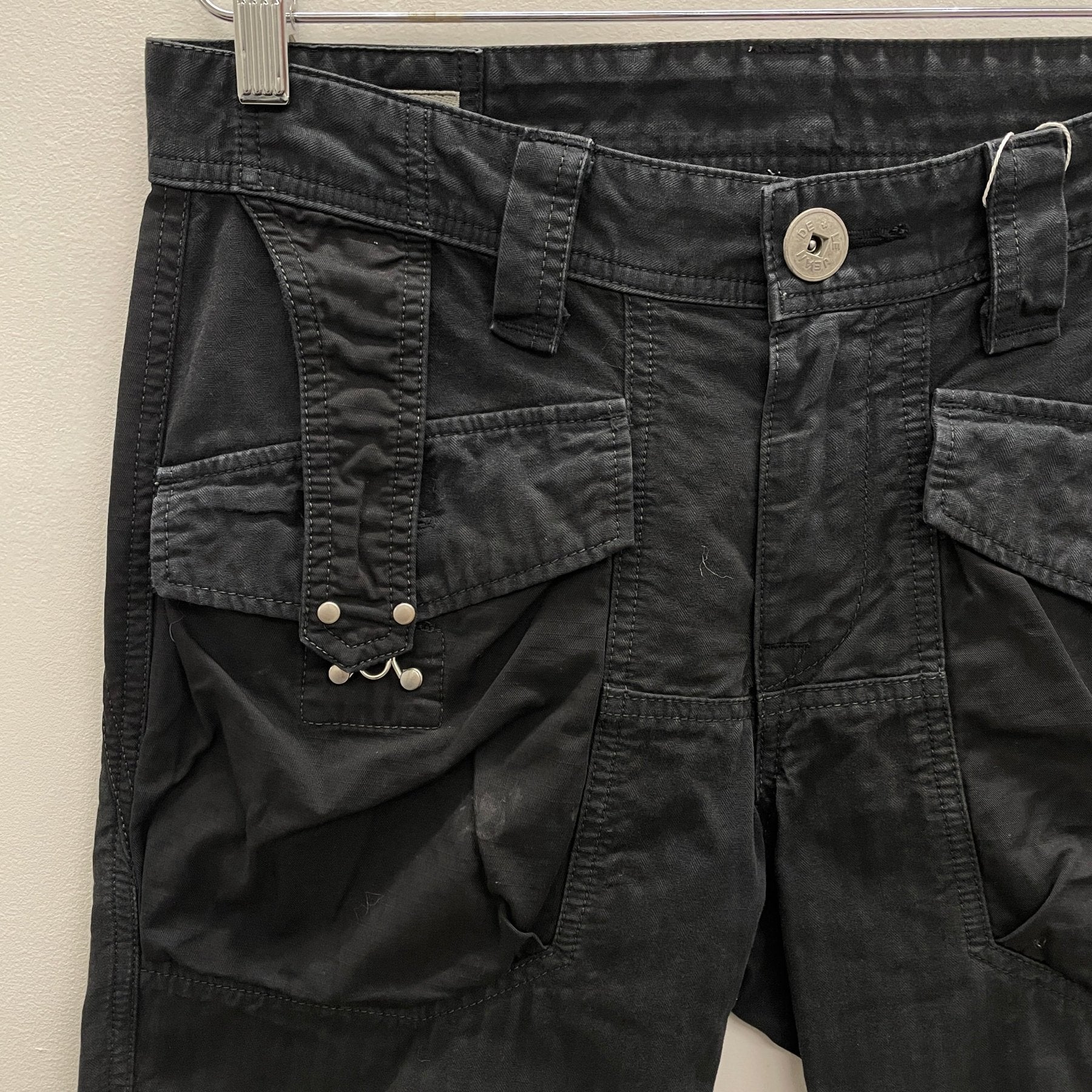 Marithé François Girbaud Herringbone Cargo Jeans - Image 4