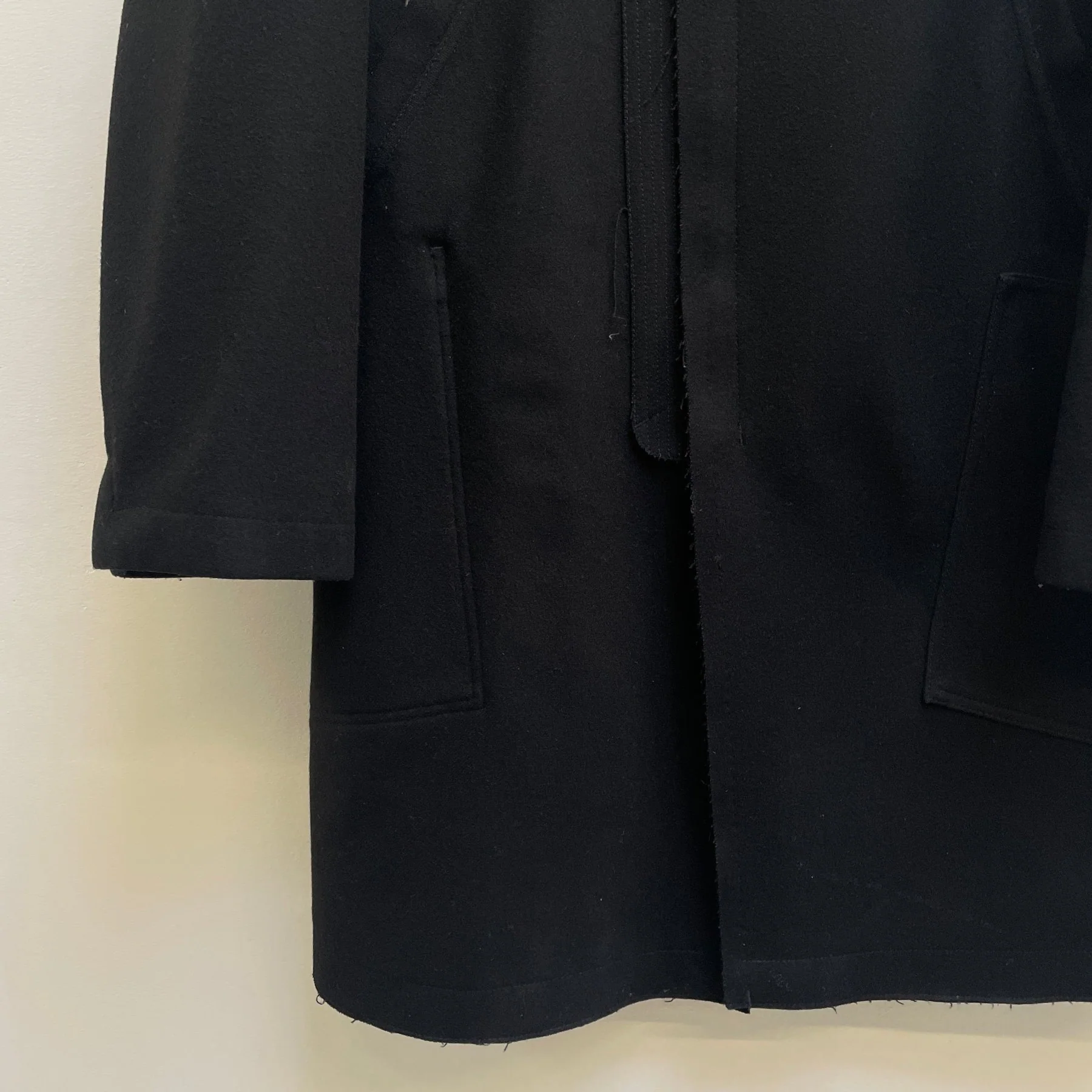 Marithé François Girbaud Zipper Closure Wool Coat - Image 5