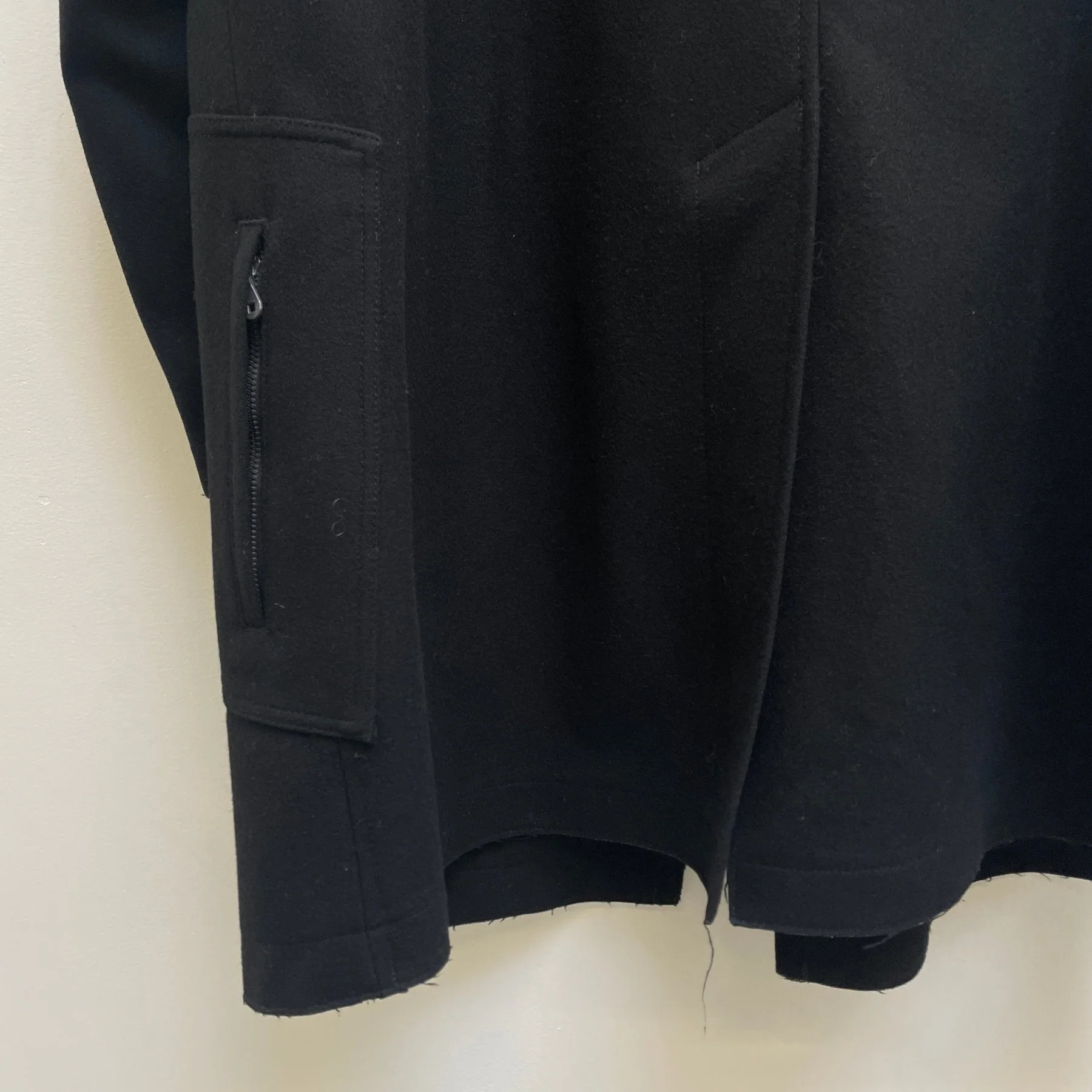 Marithé François Girbaud Zipper Closure Wool Coat - Image 7