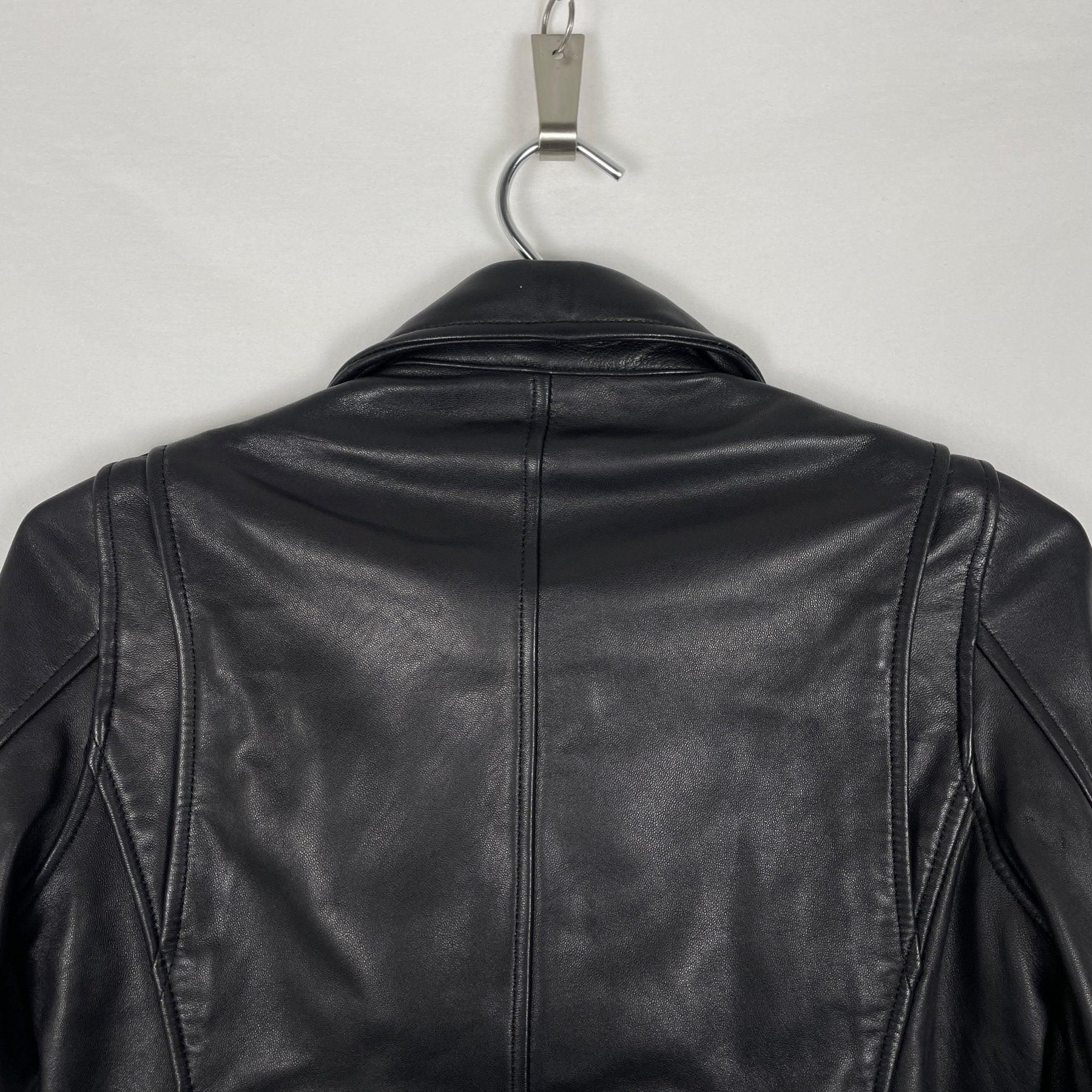 Mihara Yasuhiro Cropped Biker Leather Jacket - Image 6