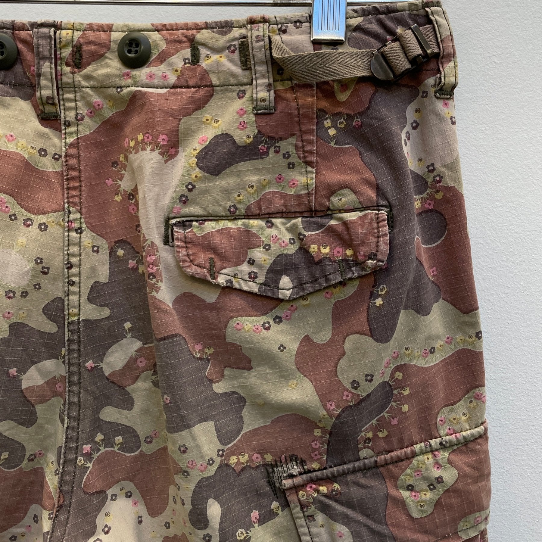 Mihara Yasuhiro Floral Camo Reconstructed Cargo Pants - Image 10