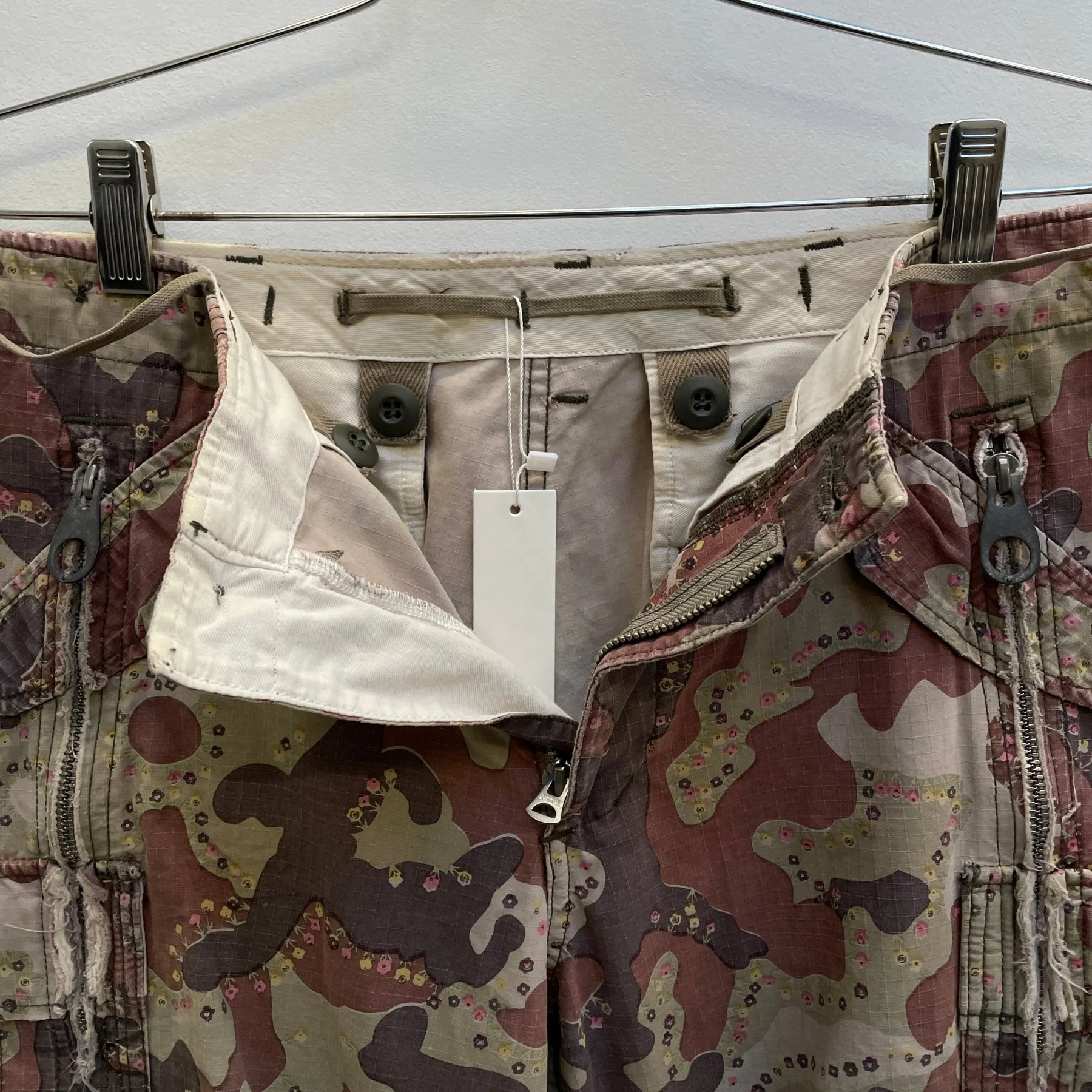 Mihara Yasuhiro Floral Camo Reconstructed Cargo Pants - Image 12