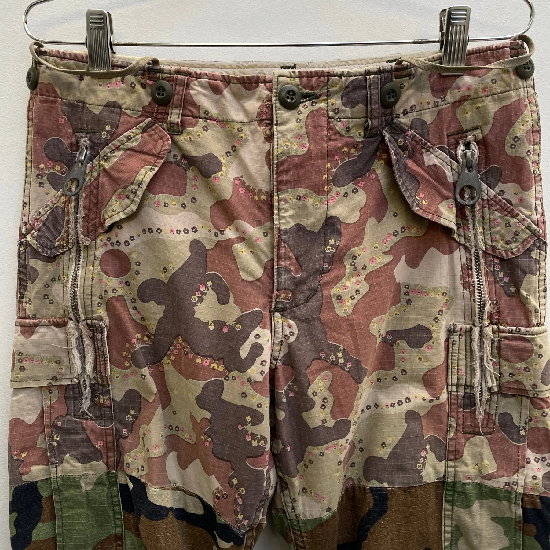 Mihara Yasuhiro Floral Camo Reconstructed Cargo Pants - Image 3
