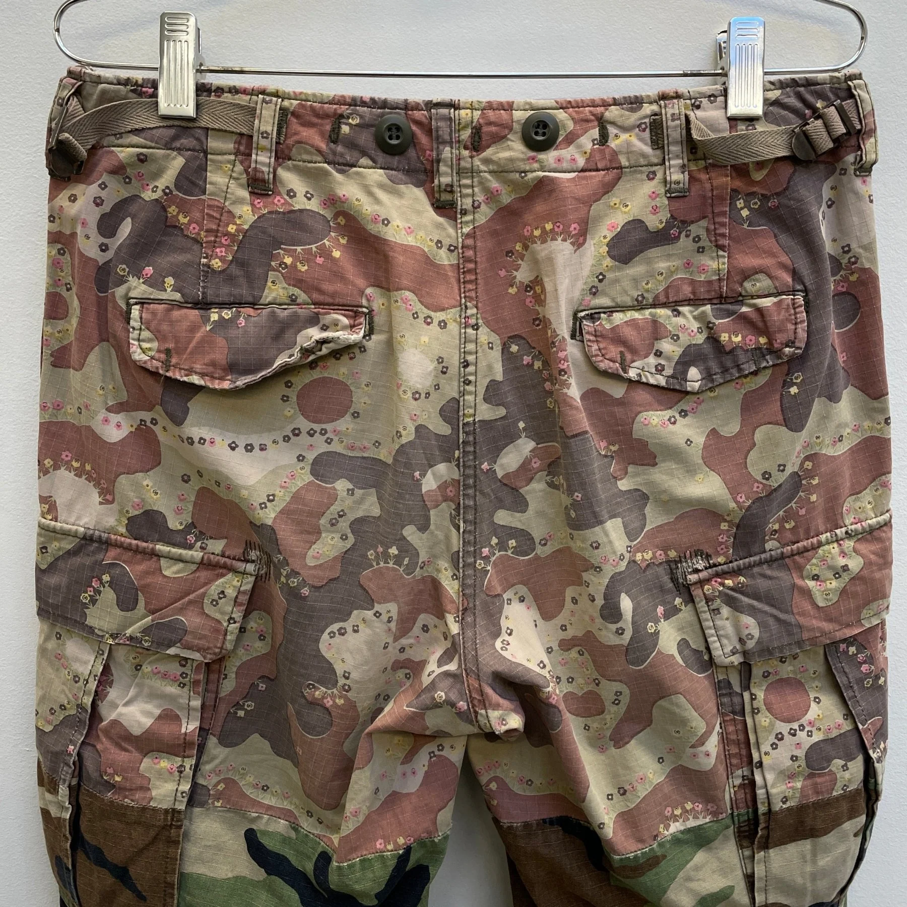 Mihara Yasuhiro Floral Camo Reconstructed Cargo Pants - Image 8